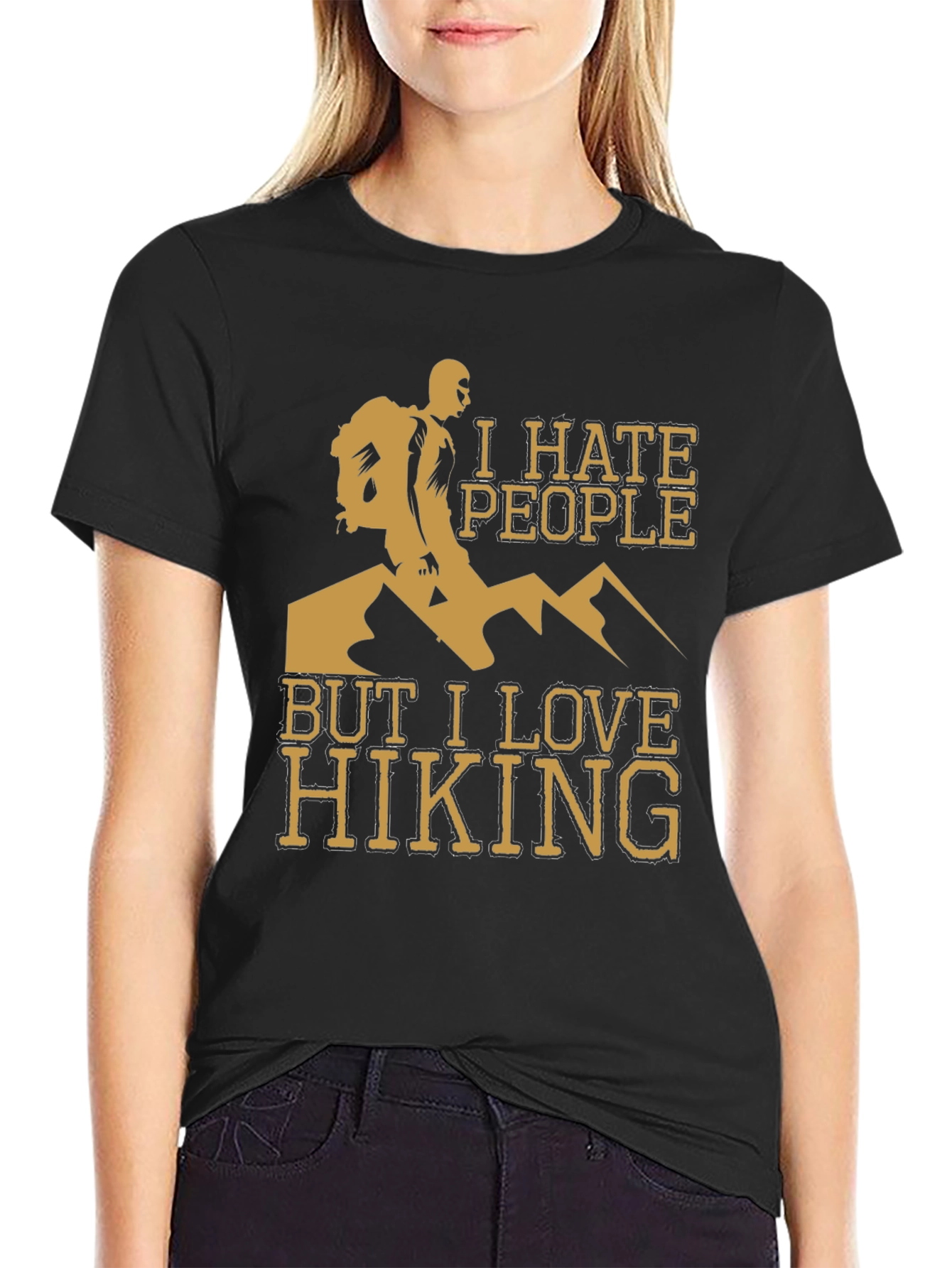 I Hate People But I Love Hiking T-Shirt