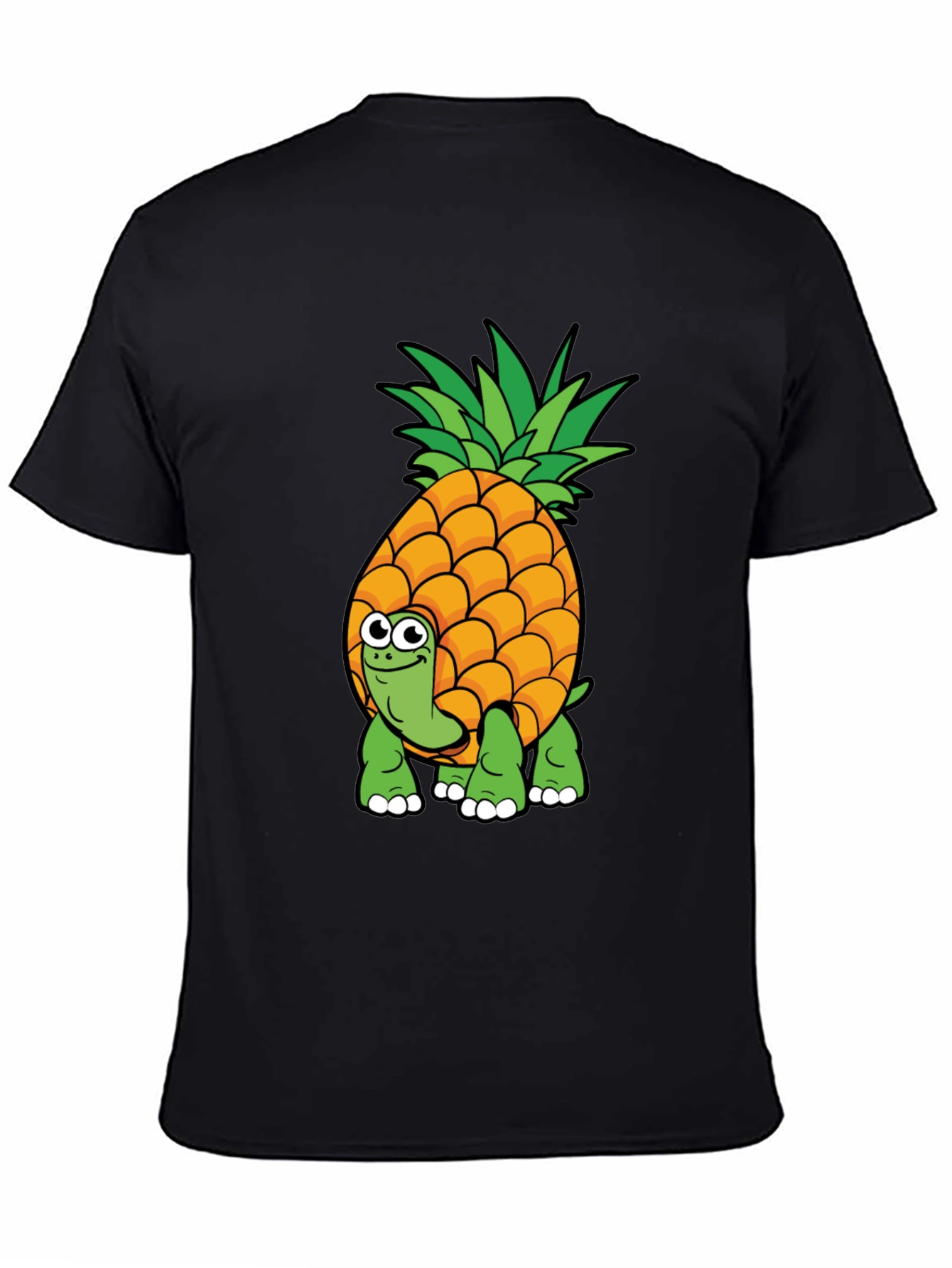 Pineapple Turtle Graphic Tee - Novelty Cartoon Shirt