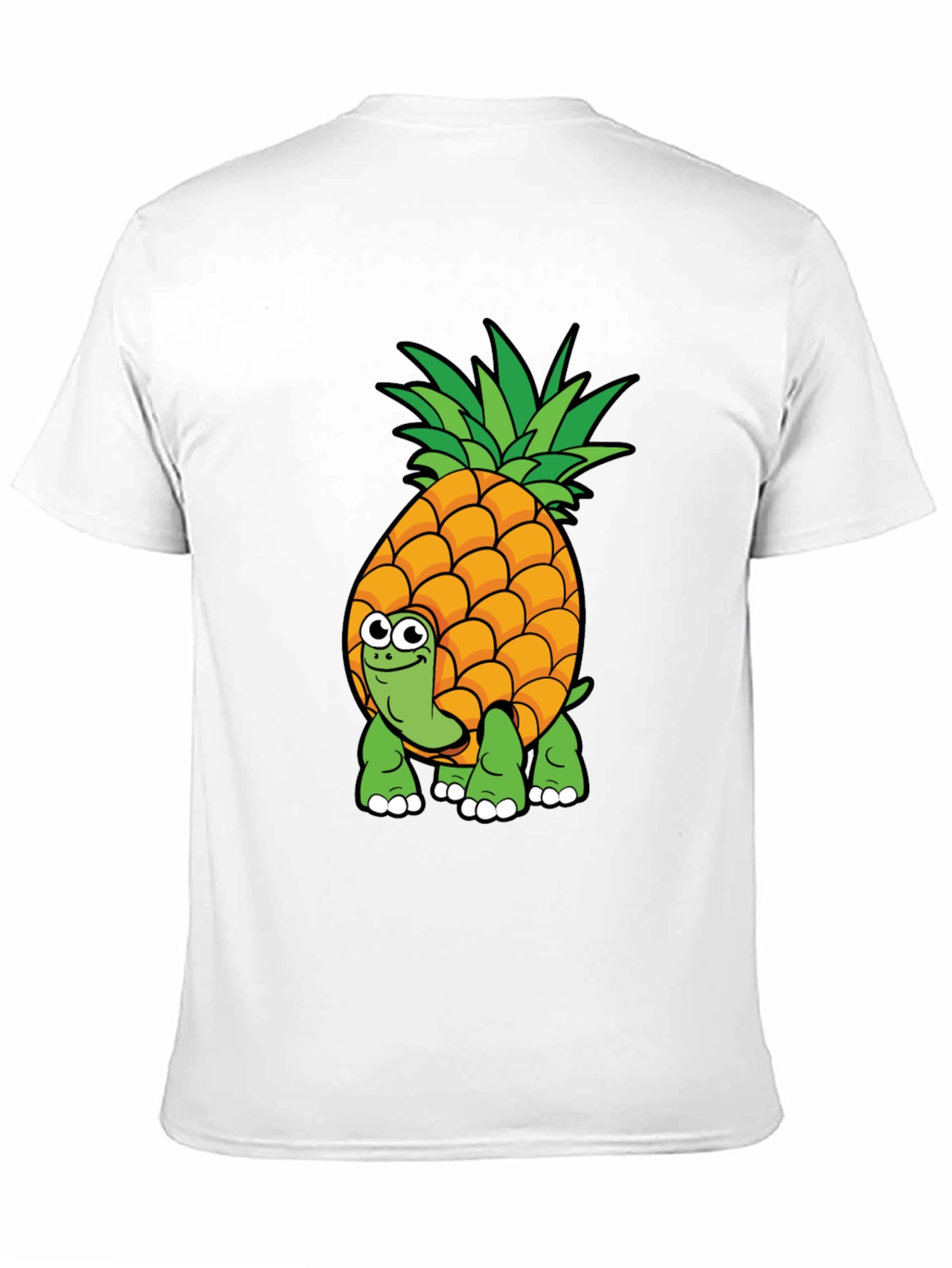 Pineapple Turtle Graphic Tee - Novelty Cartoon Shirt