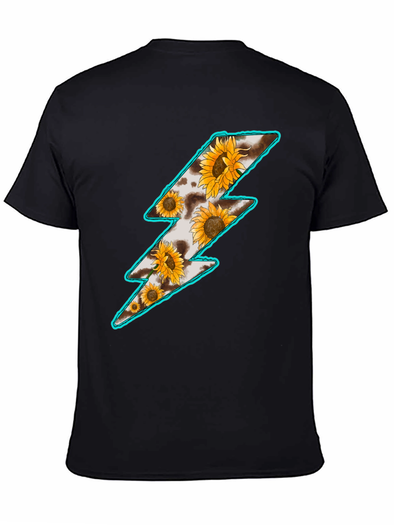 Sunflower Lightning Bolt Graphic T-Shirt