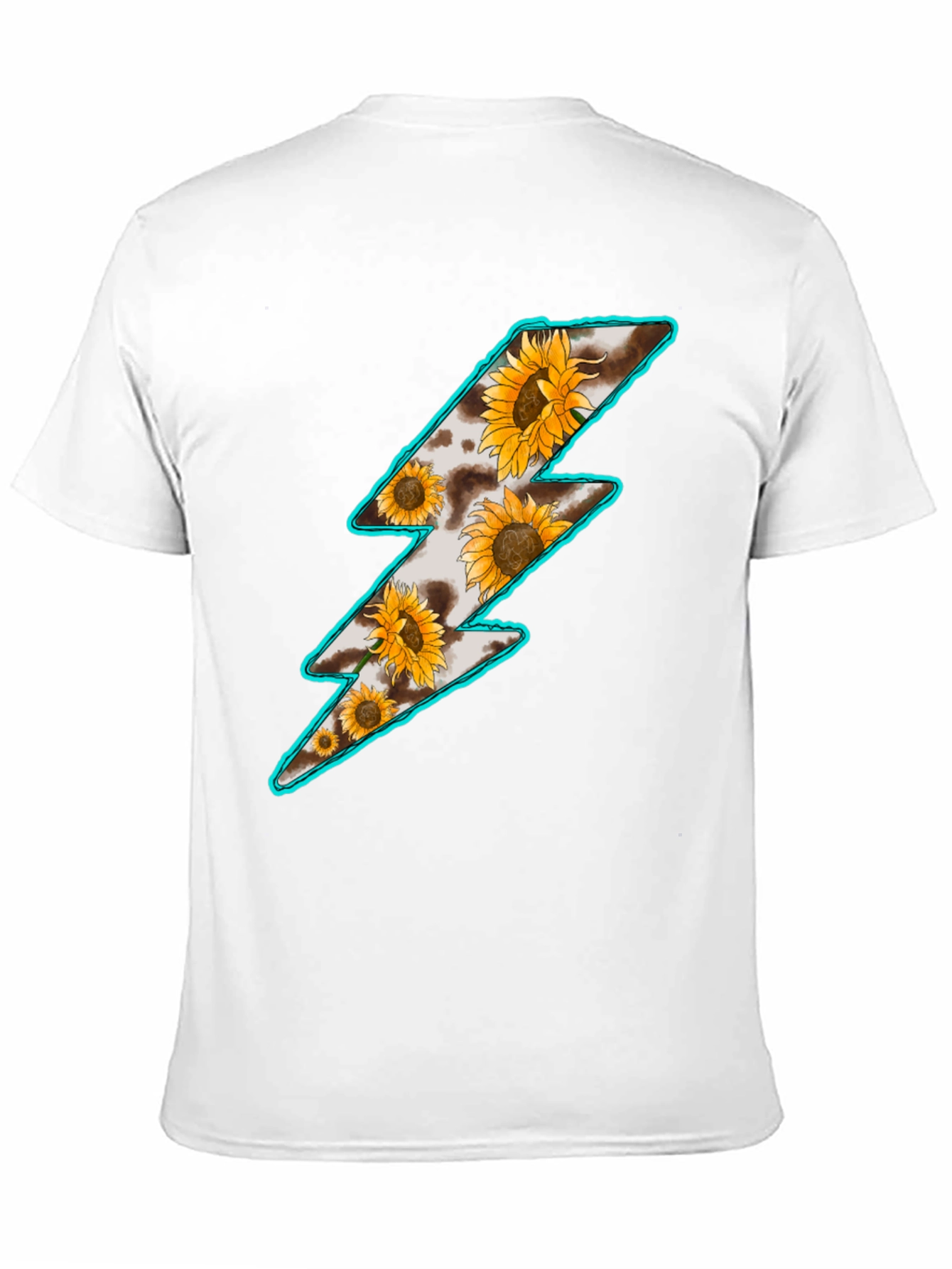 Sunflower Lightning Bolt Graphic T-Shirt