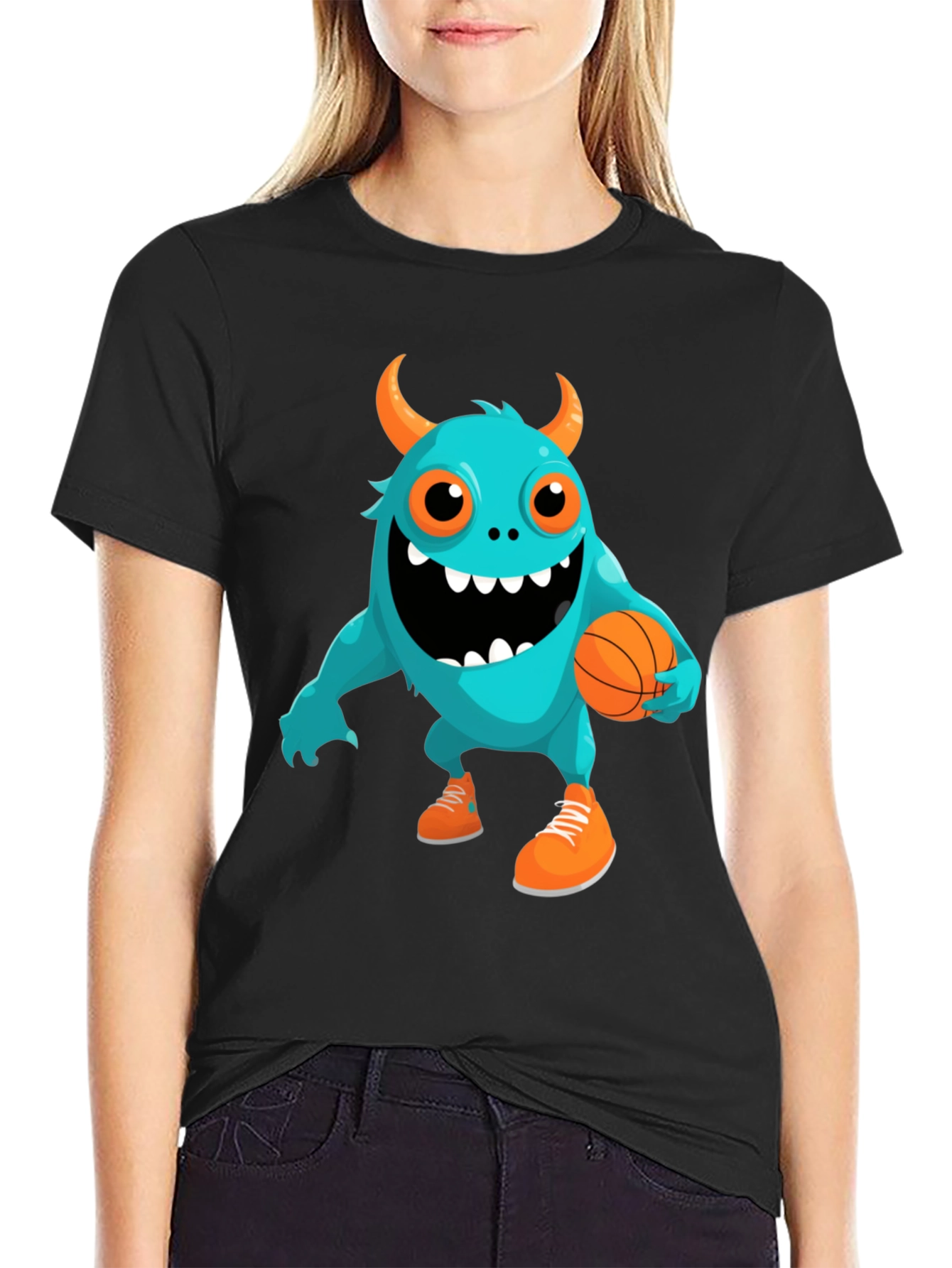Monster Basketball Graphic Tee