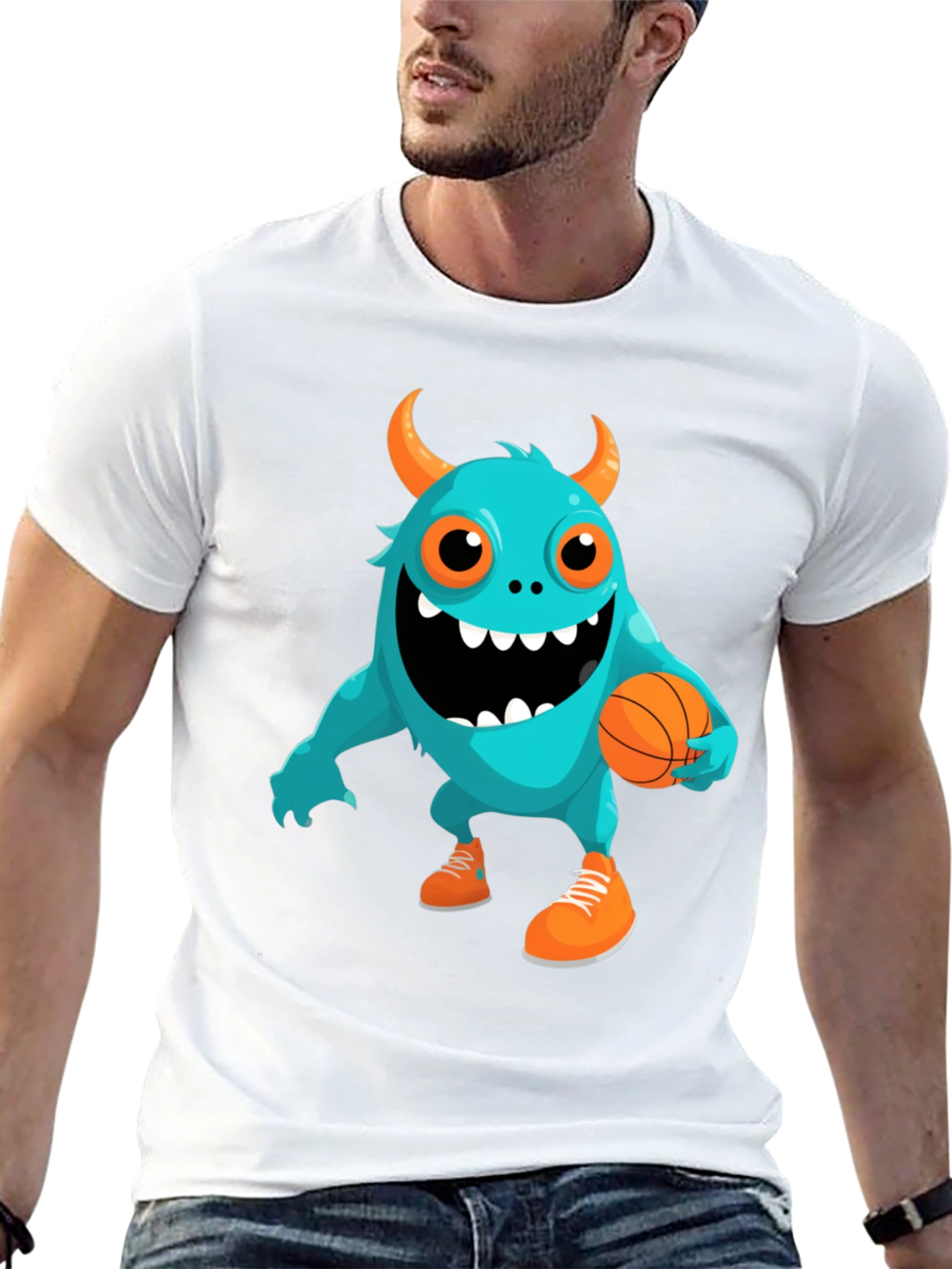 Monster Basketball Graphic Tee