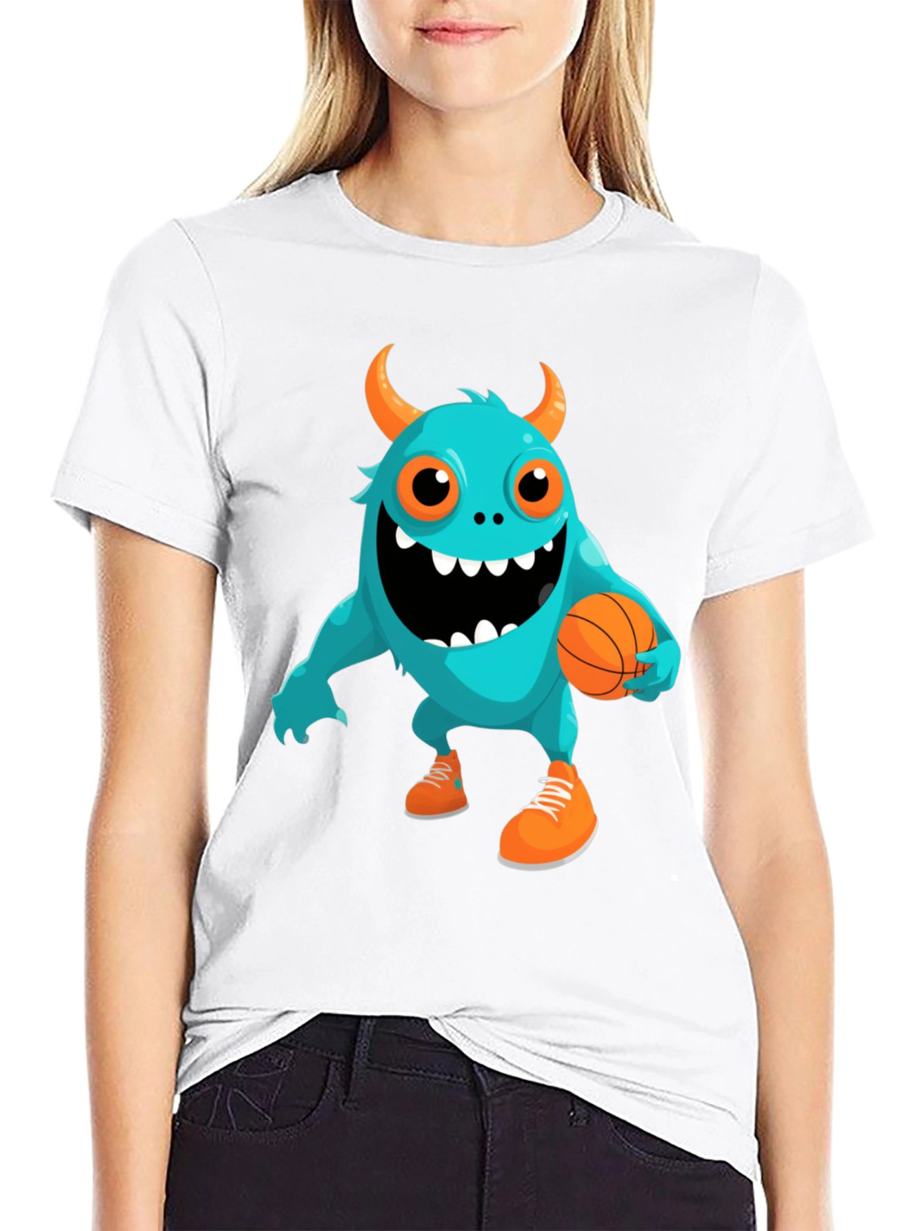 Monster Basketball Graphic Tee