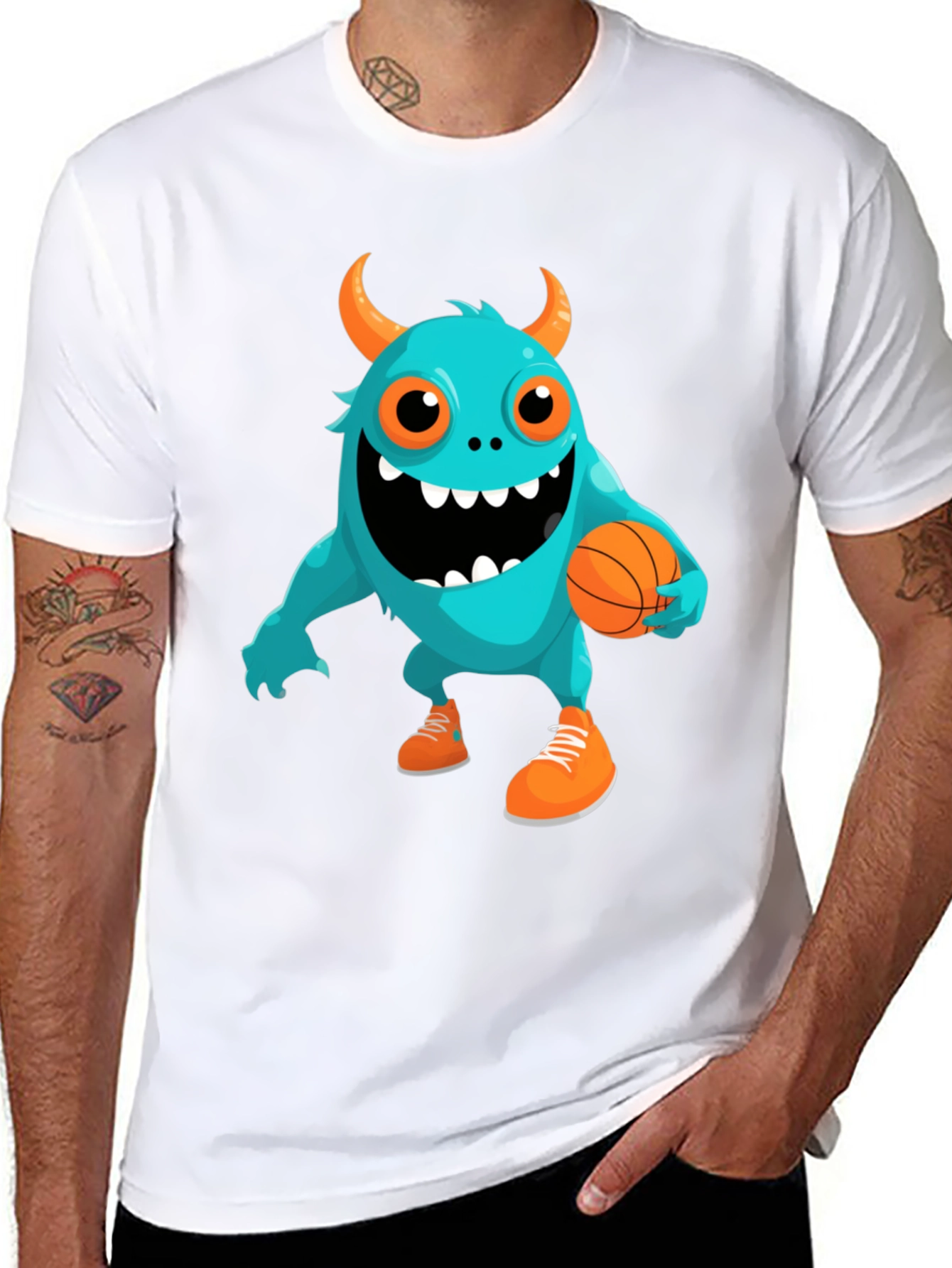 Monster Basketball Graphic Tee