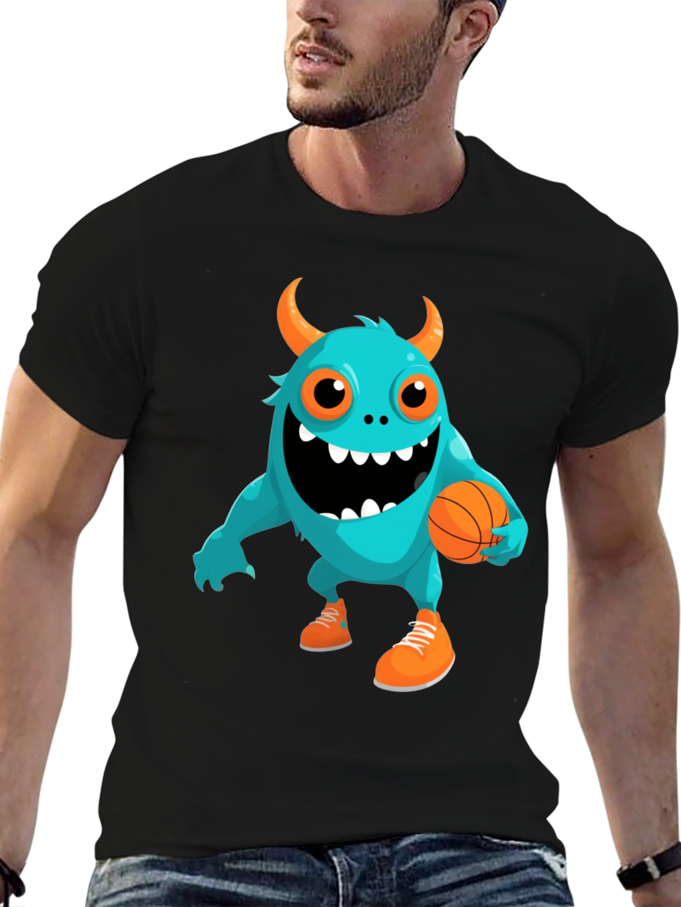 Monster Basketball Graphic Tee