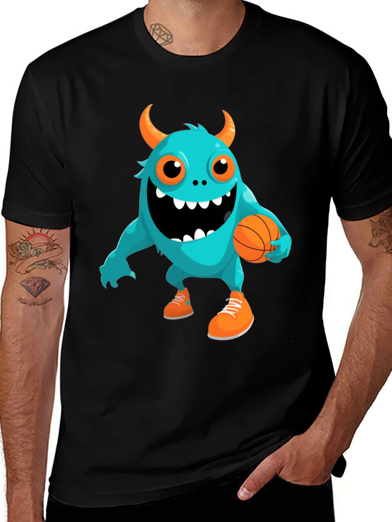 Monster Basketball Graphic Tee