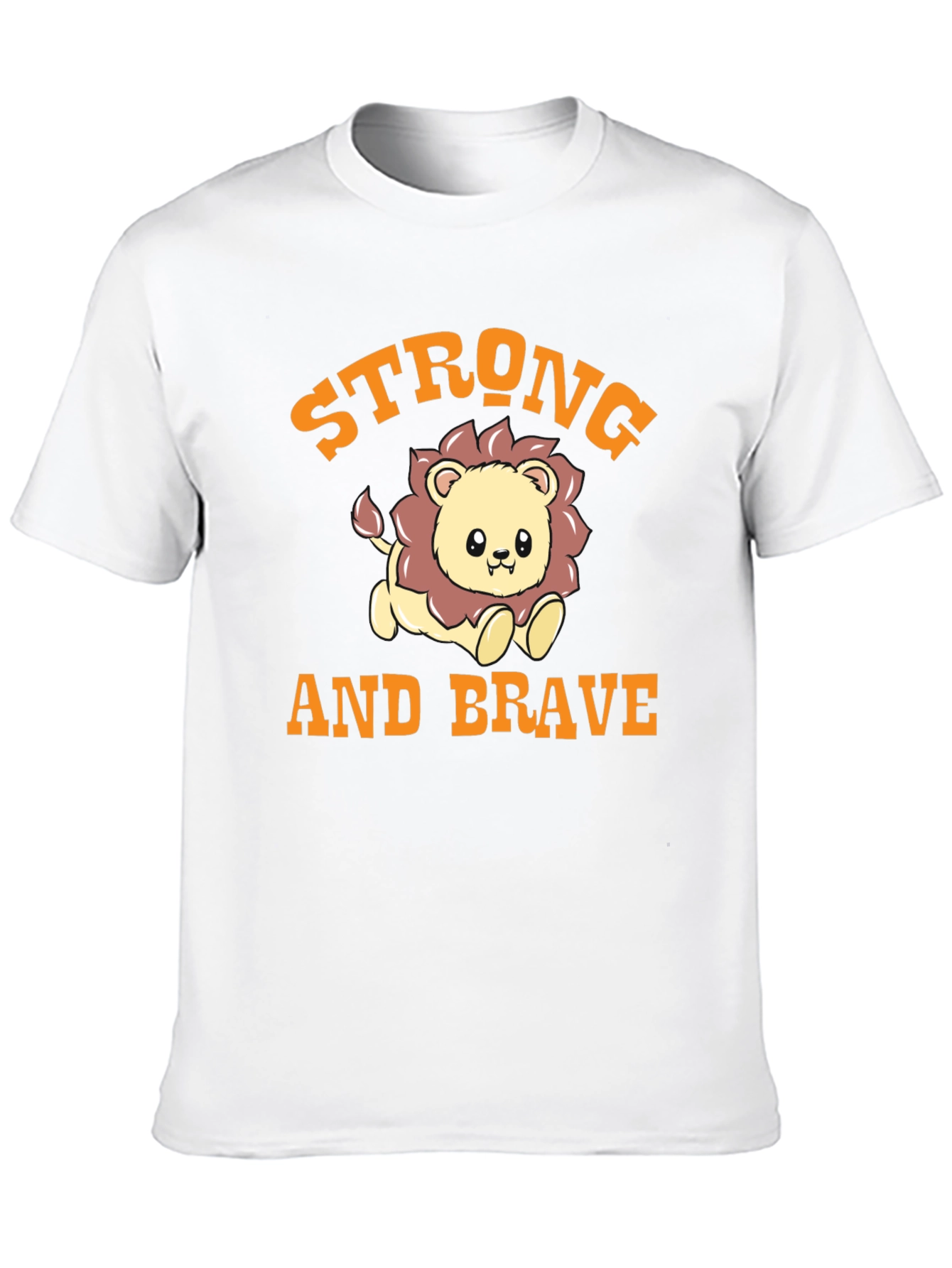 Strong and Brave Lion Graphic Tee