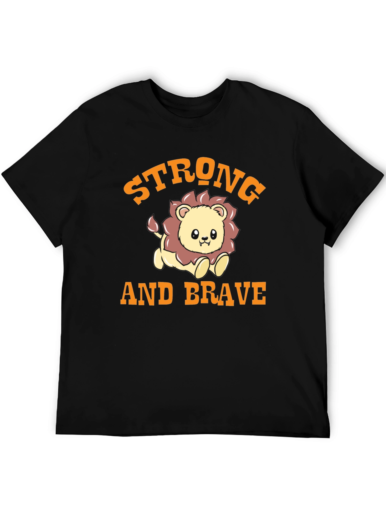 Strong and Brave Lion Graphic Tee