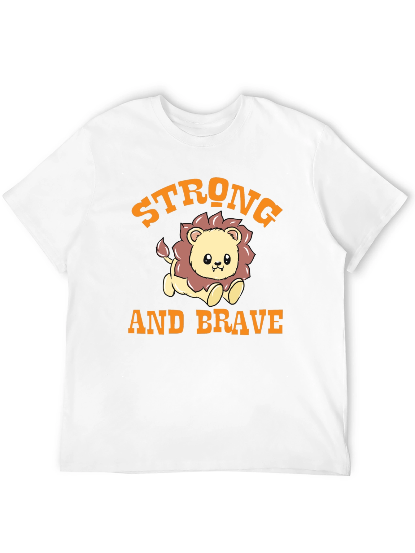 Strong and Brave Lion Graphic Tee