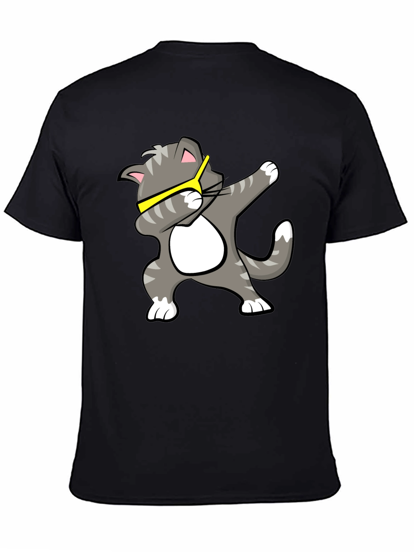 Cool Cat Dab T-Shirt - Black
