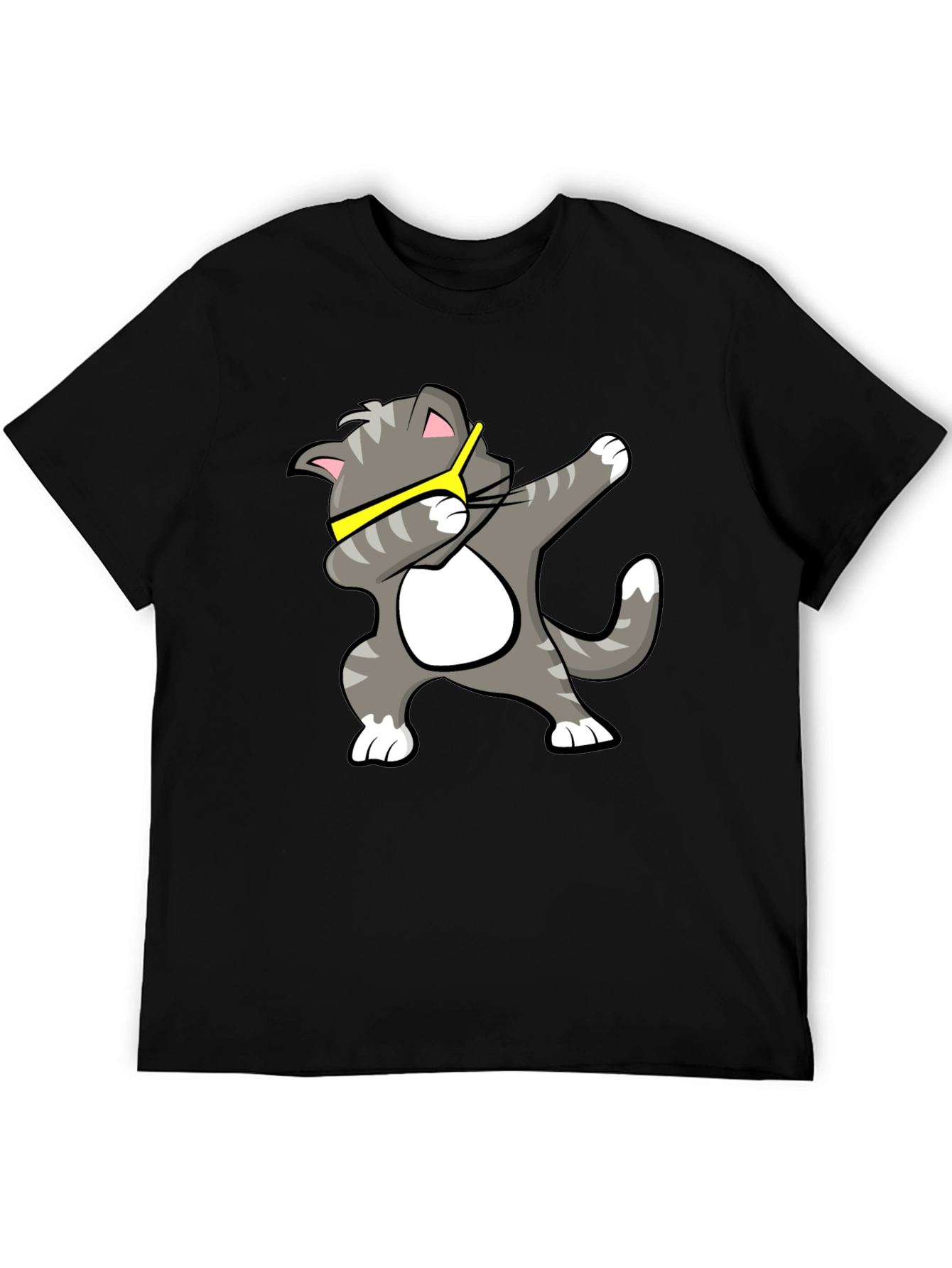 Cool Cat Dab T-Shirt - Black