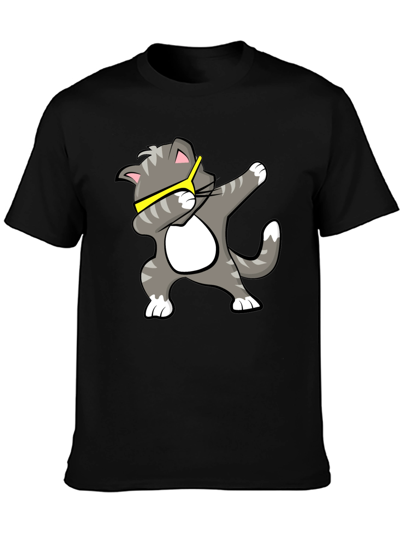 Cool Cat Dab T-Shirt - Black