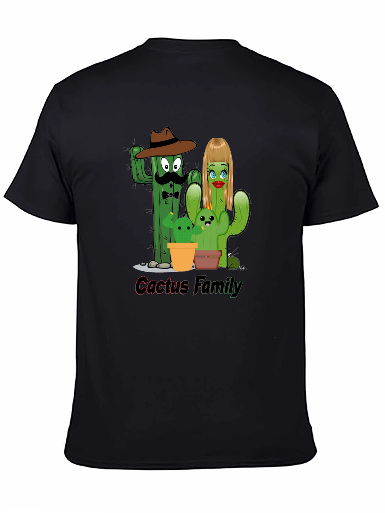Cactus Family Graphic Tee - Fun Desert Humor
