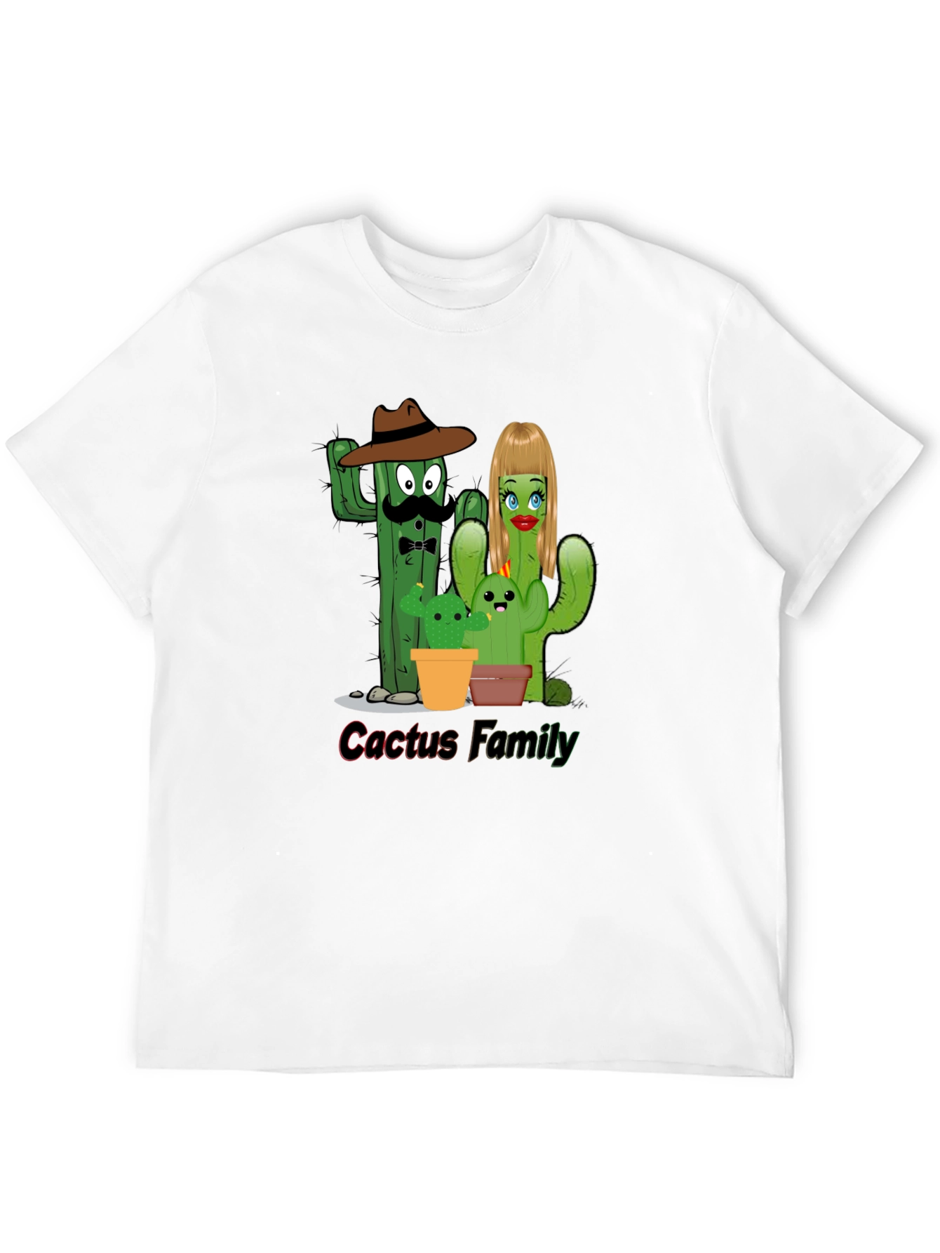 Cactus Family Graphic Tee - Fun Desert Humor