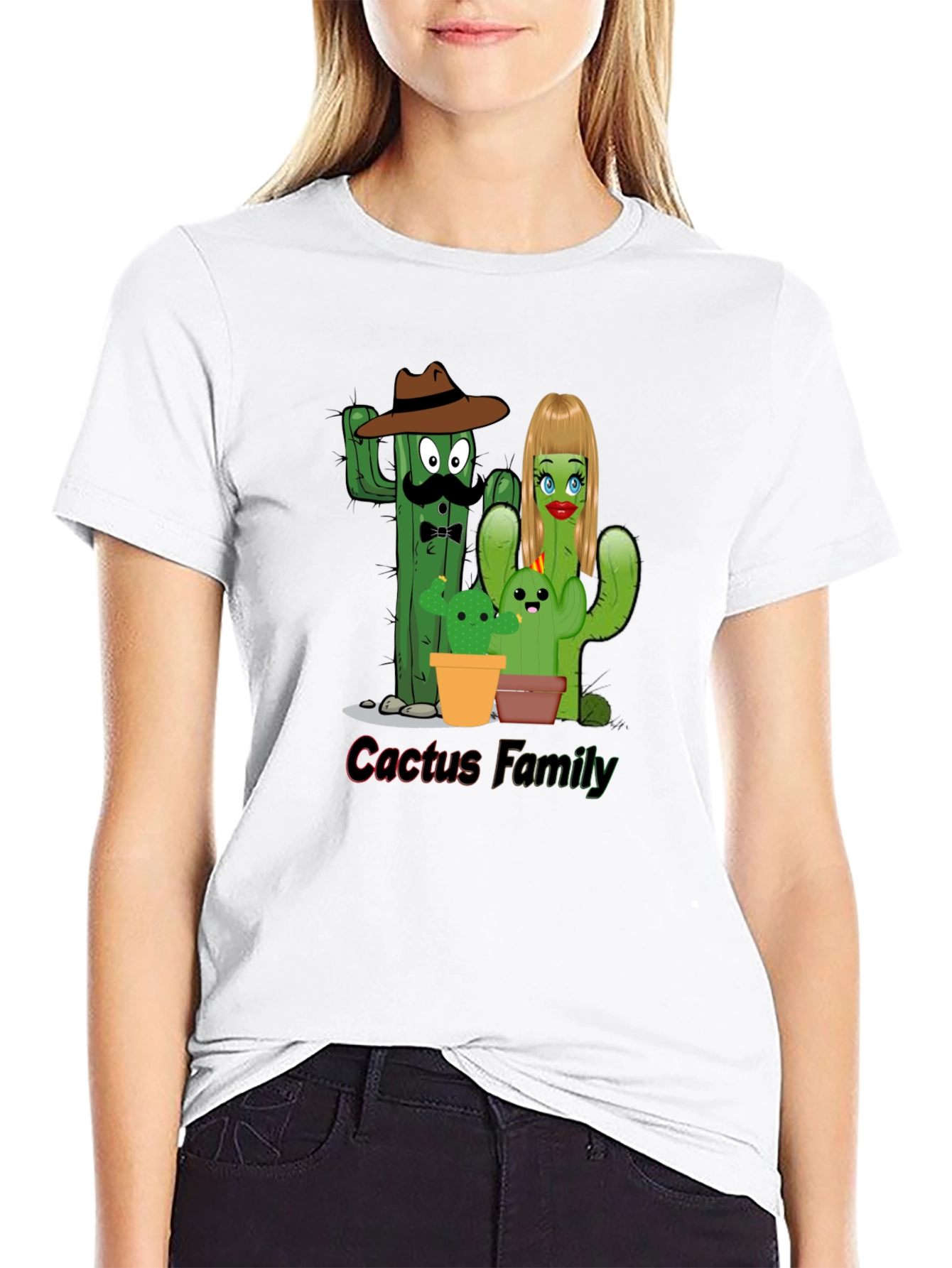 Cactus Family Graphic Tee - Fun Desert Humor