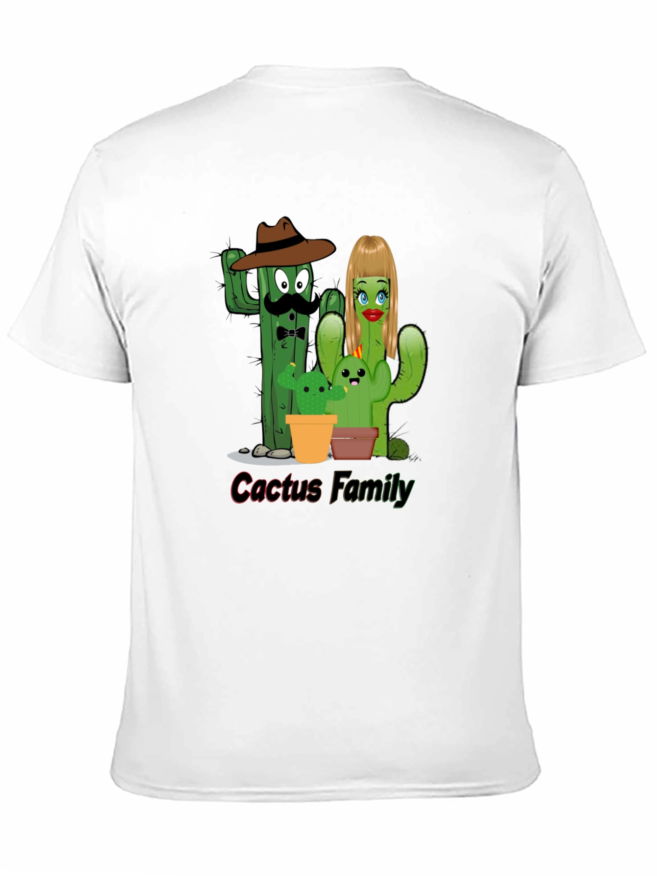 Cactus Family Graphic Tee - Fun Desert Humor