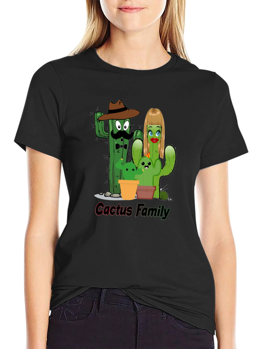 Cactus Family Graphic Tee - Fun Desert Humor