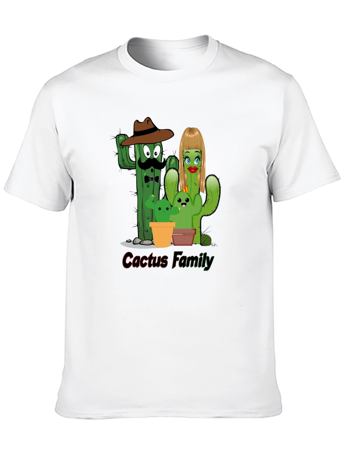 Cactus Family Graphic Tee - Fun Desert Humor
