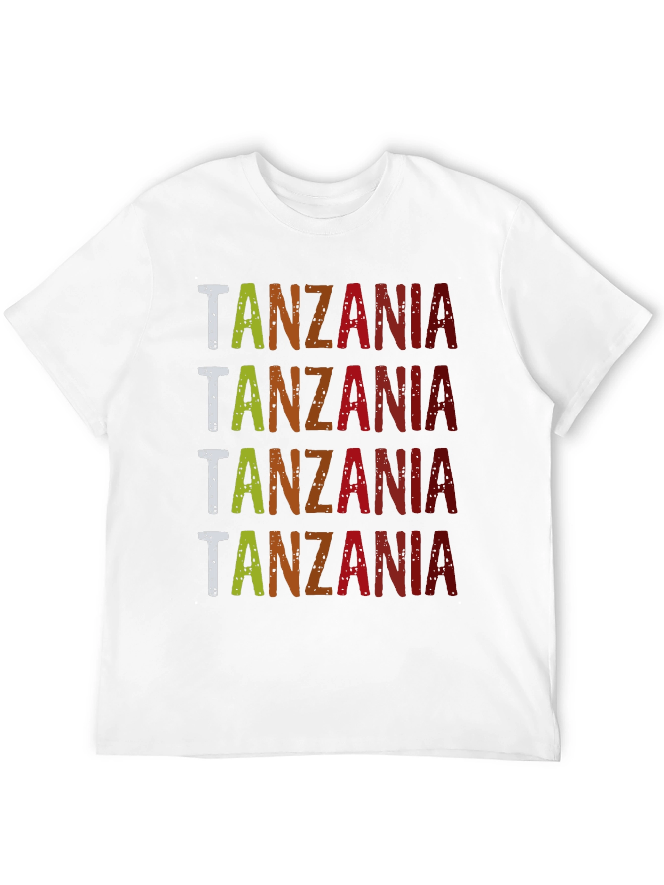 Tanzania Graphic Tee - Retro Style Black T-Shirt