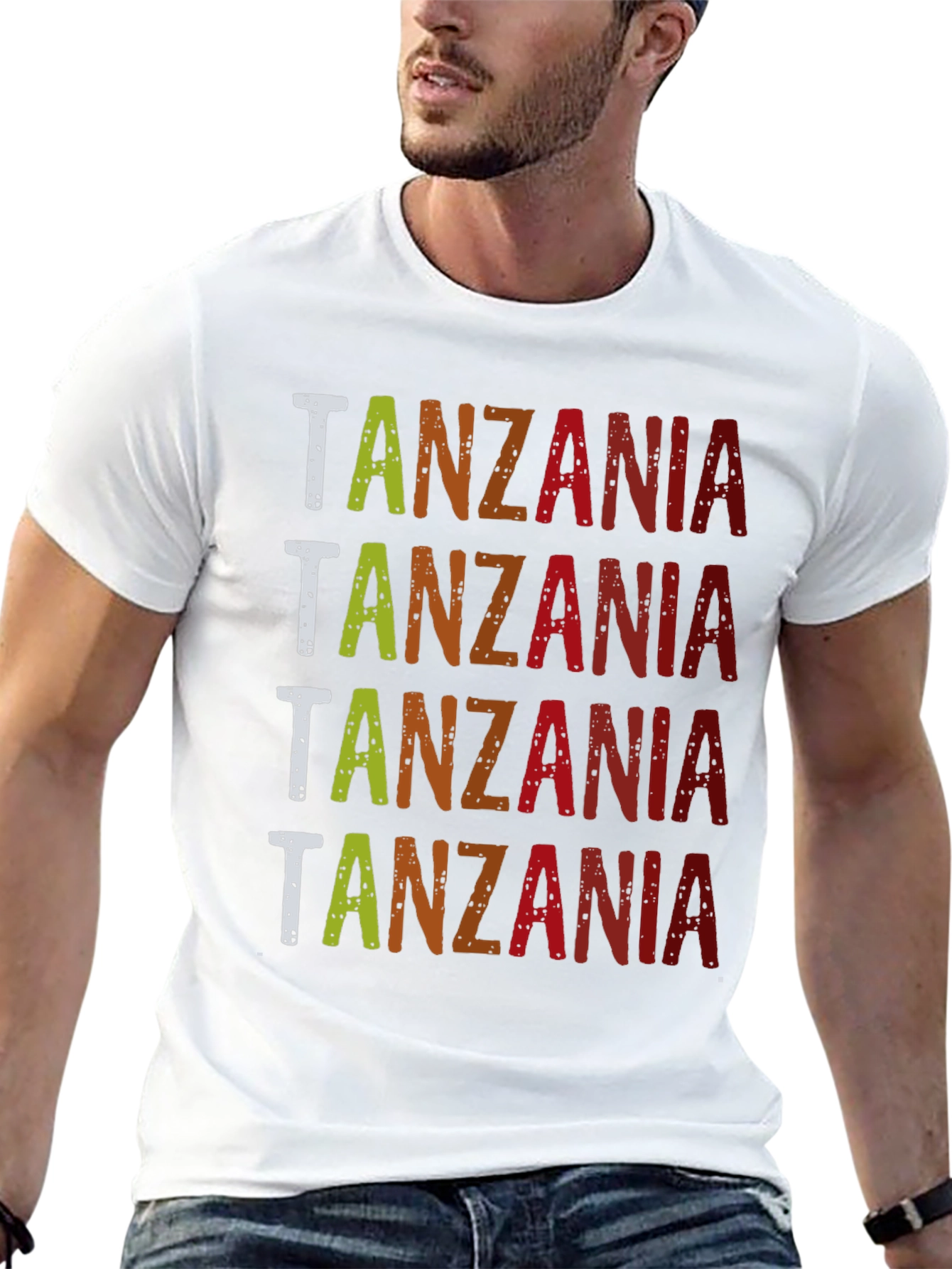 Tanzania Graphic Tee - Retro Style Black T-Shirt
