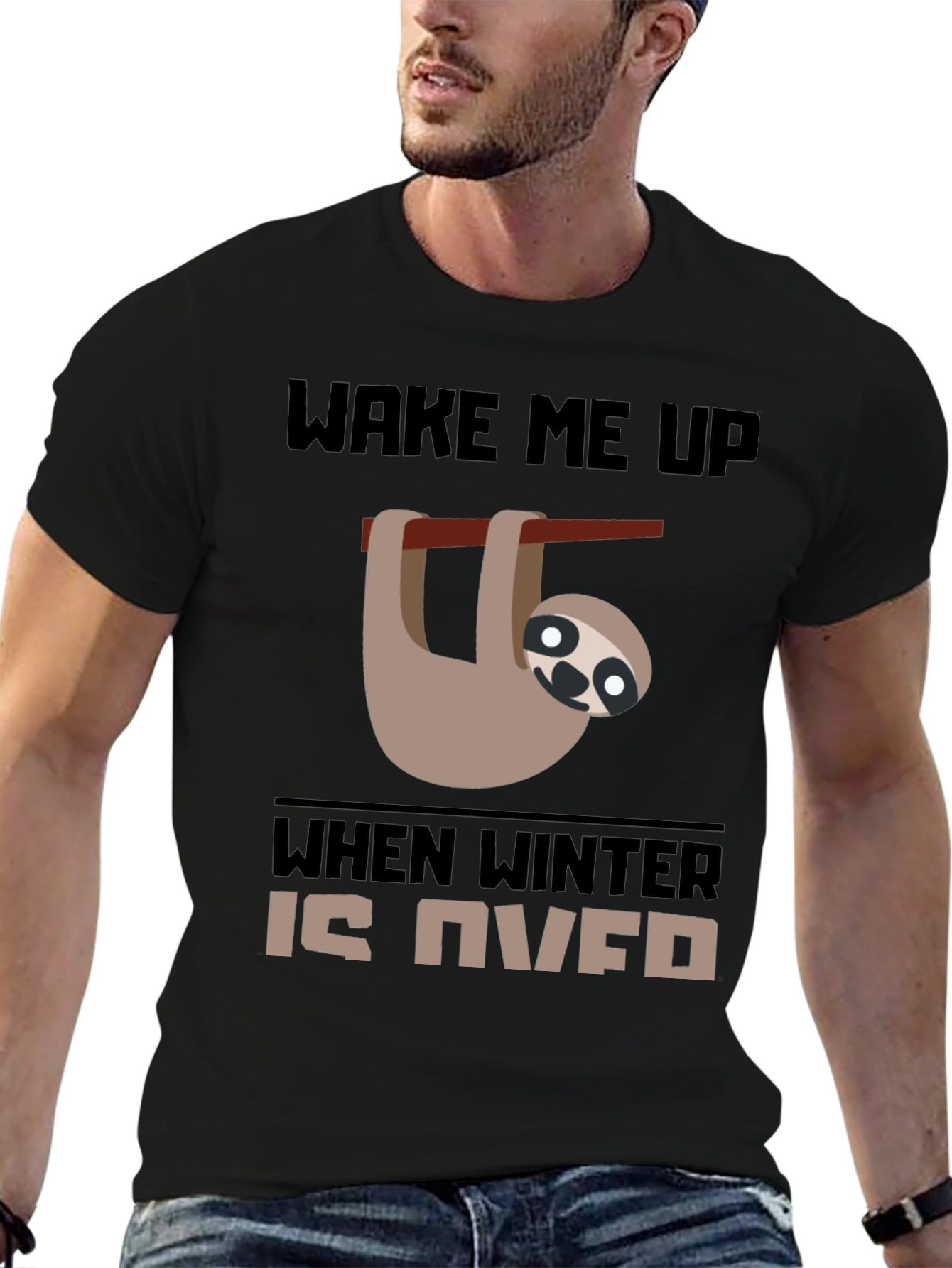 Wake Me Up When Winter Is Over Sloth Tee