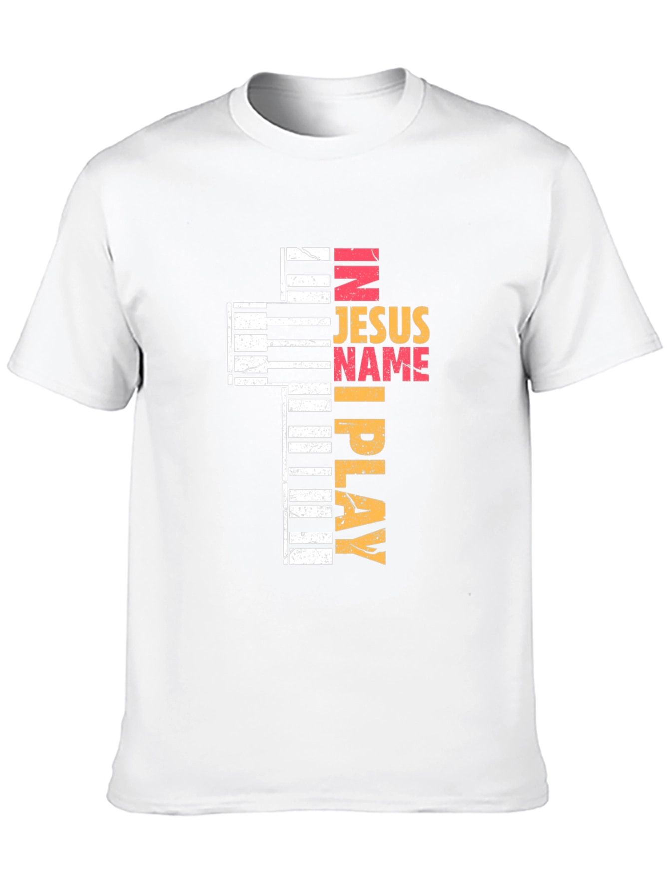 In Jesus Name I Play Black T-Shirt