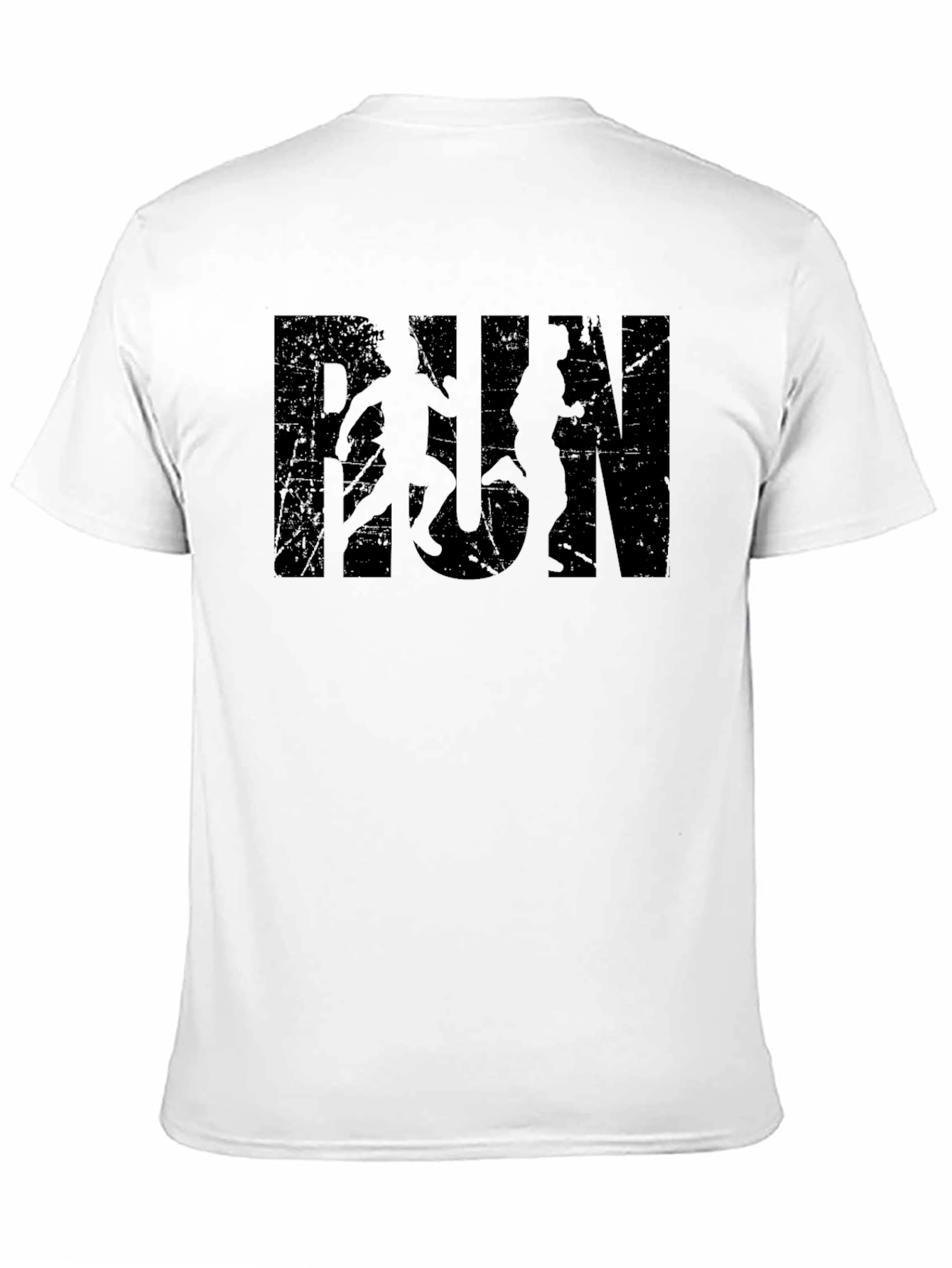 Black RUN Graphic Tee