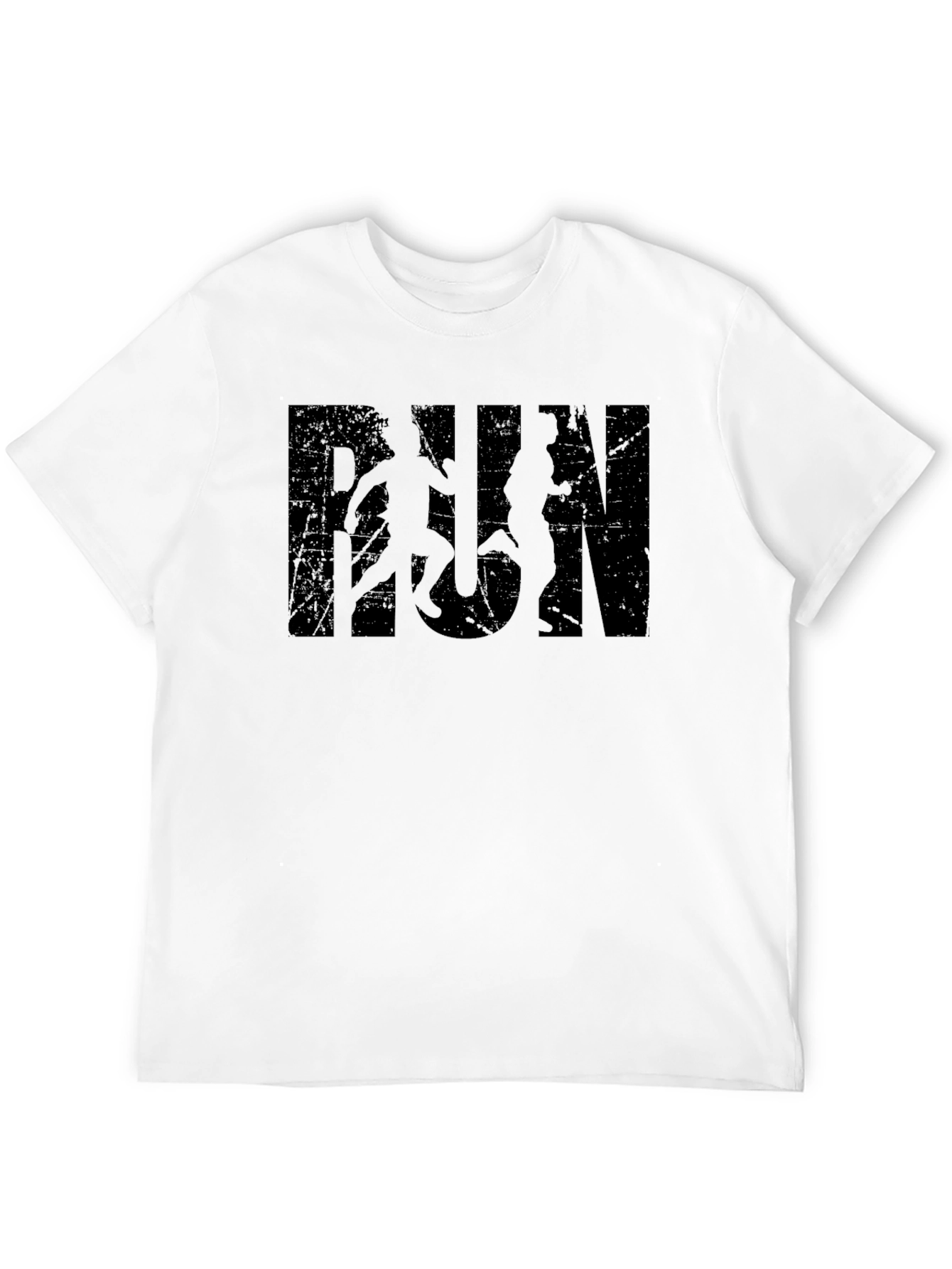 Black RUN Graphic Tee