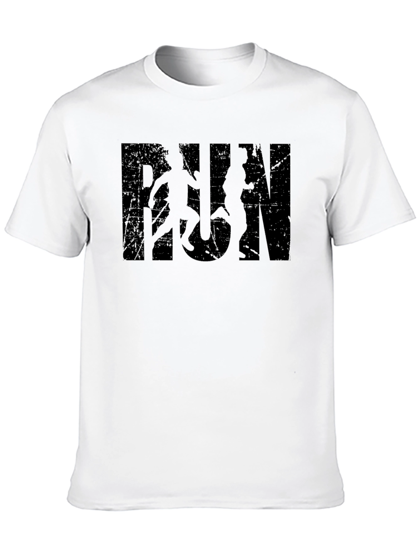 Black RUN Graphic Tee