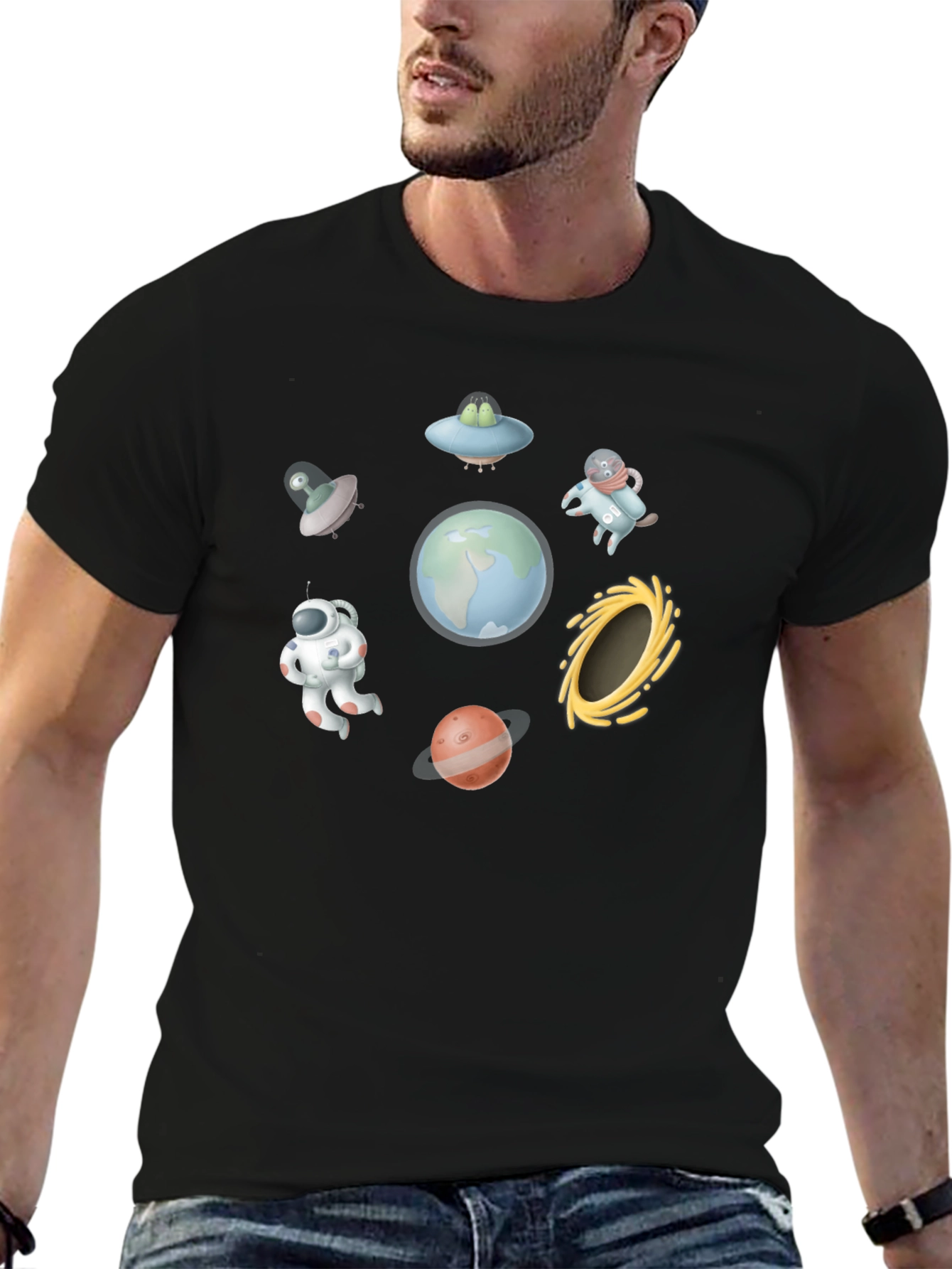 Cosmic Crew Black T-Shirt