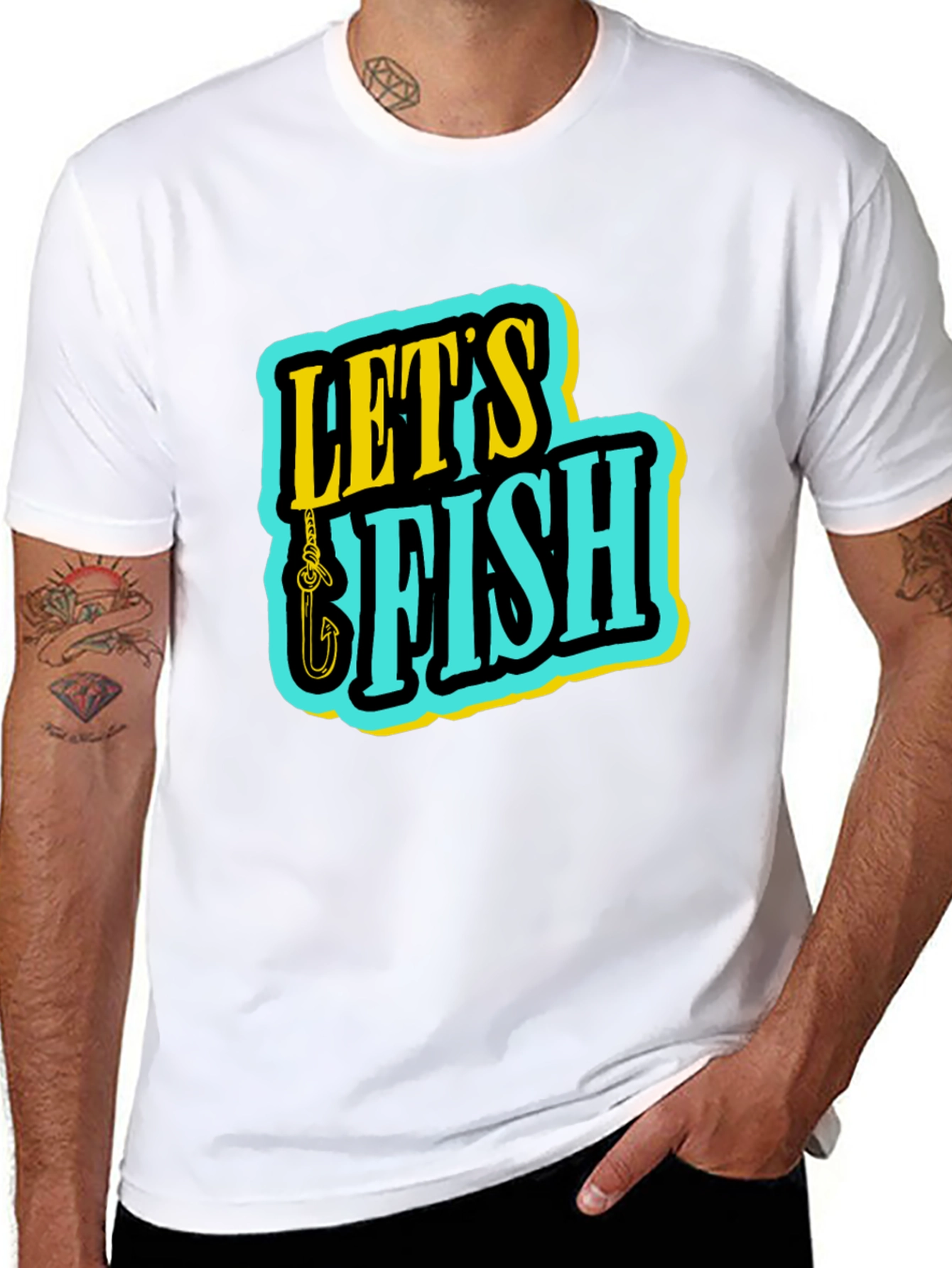 Lets Fish Graphic T-Shirt