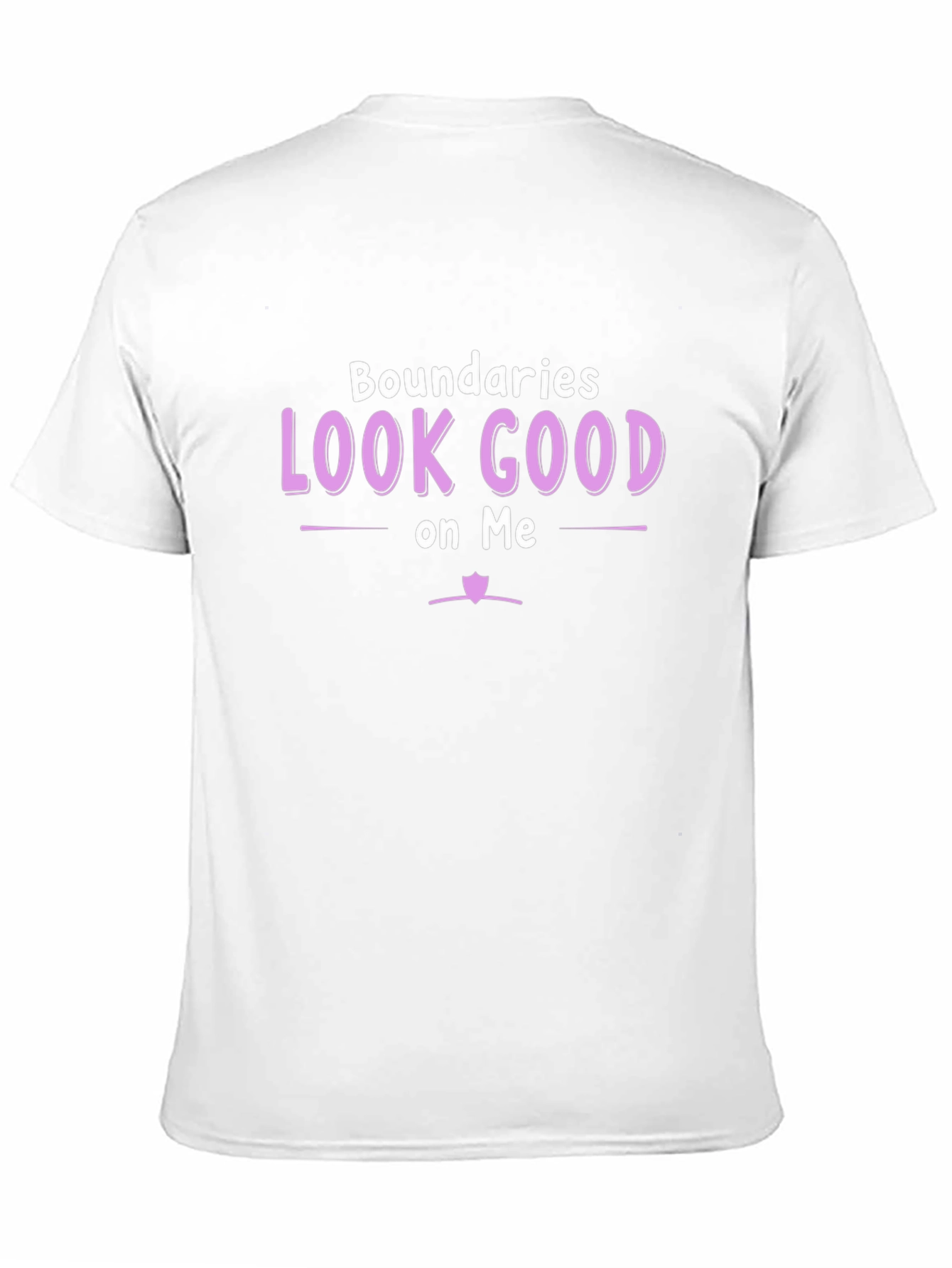 Boundaries Look Good on Me Black T-Shirt