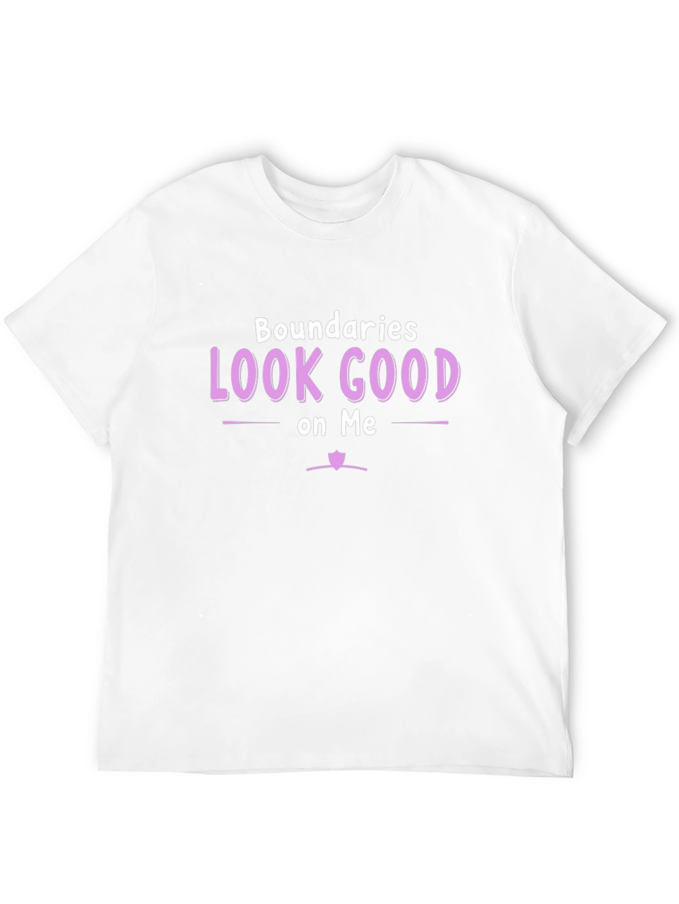 Boundaries Look Good on Me Black T-Shirt