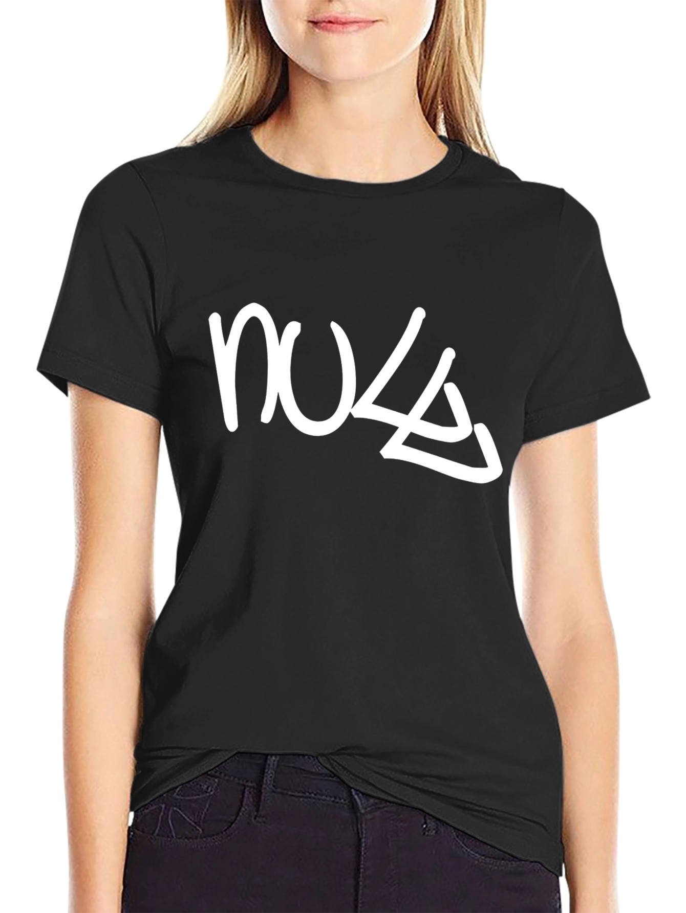 Black Graphic Tee - Nulle Design