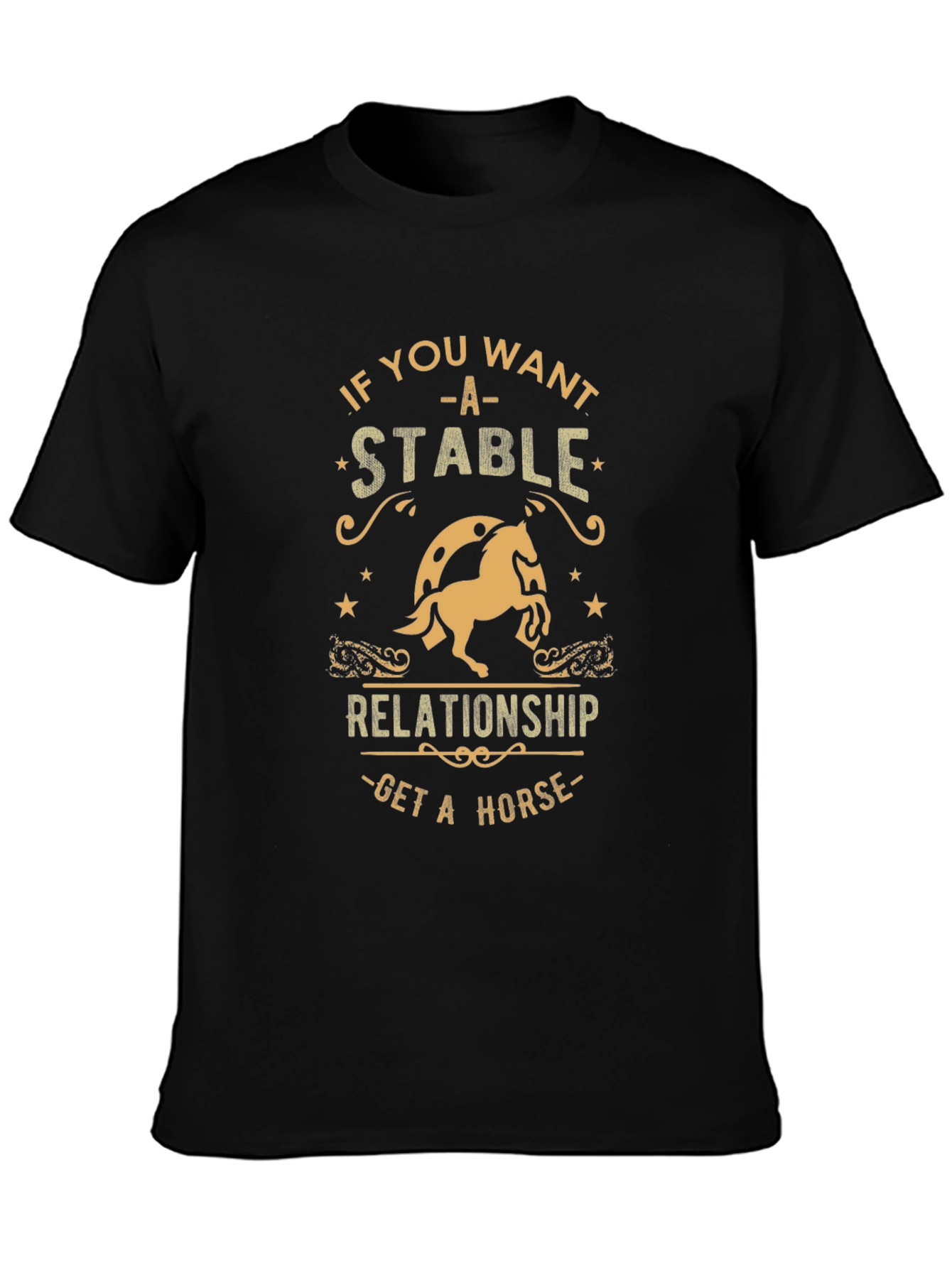 Stable Relationship Horse Graphic T-Shirt