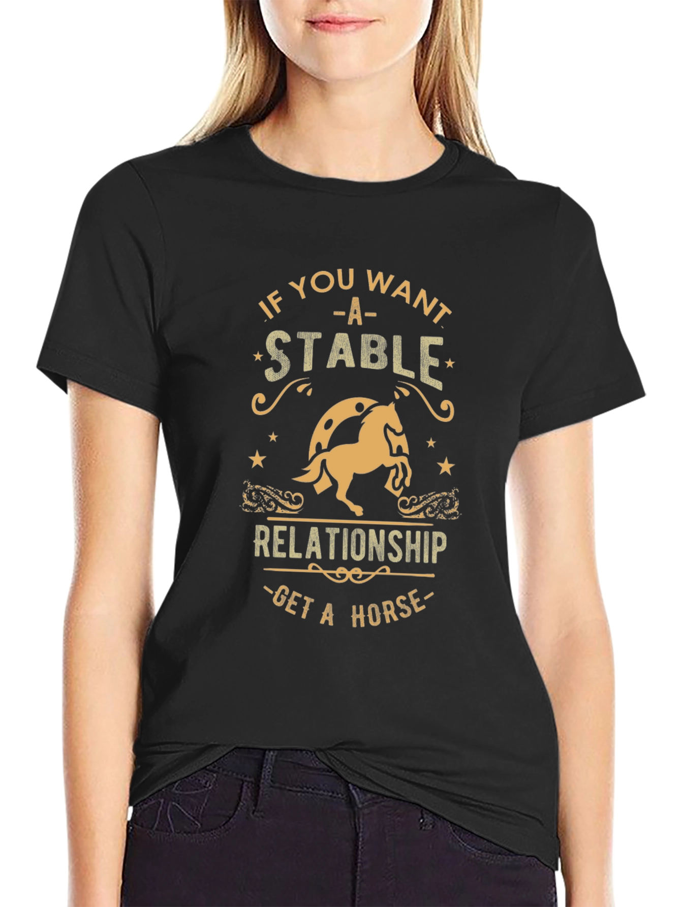 Stable Relationship Horse Graphic T-Shirt