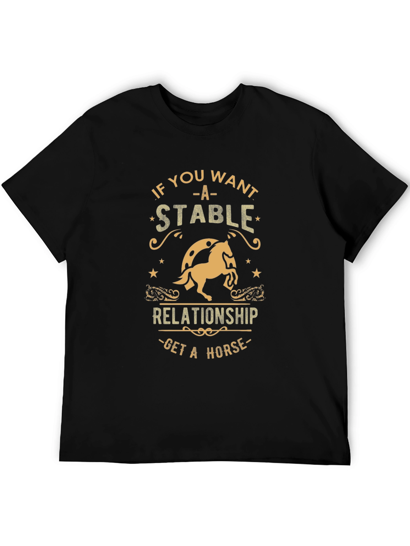Stable Relationship Horse Graphic T-Shirt