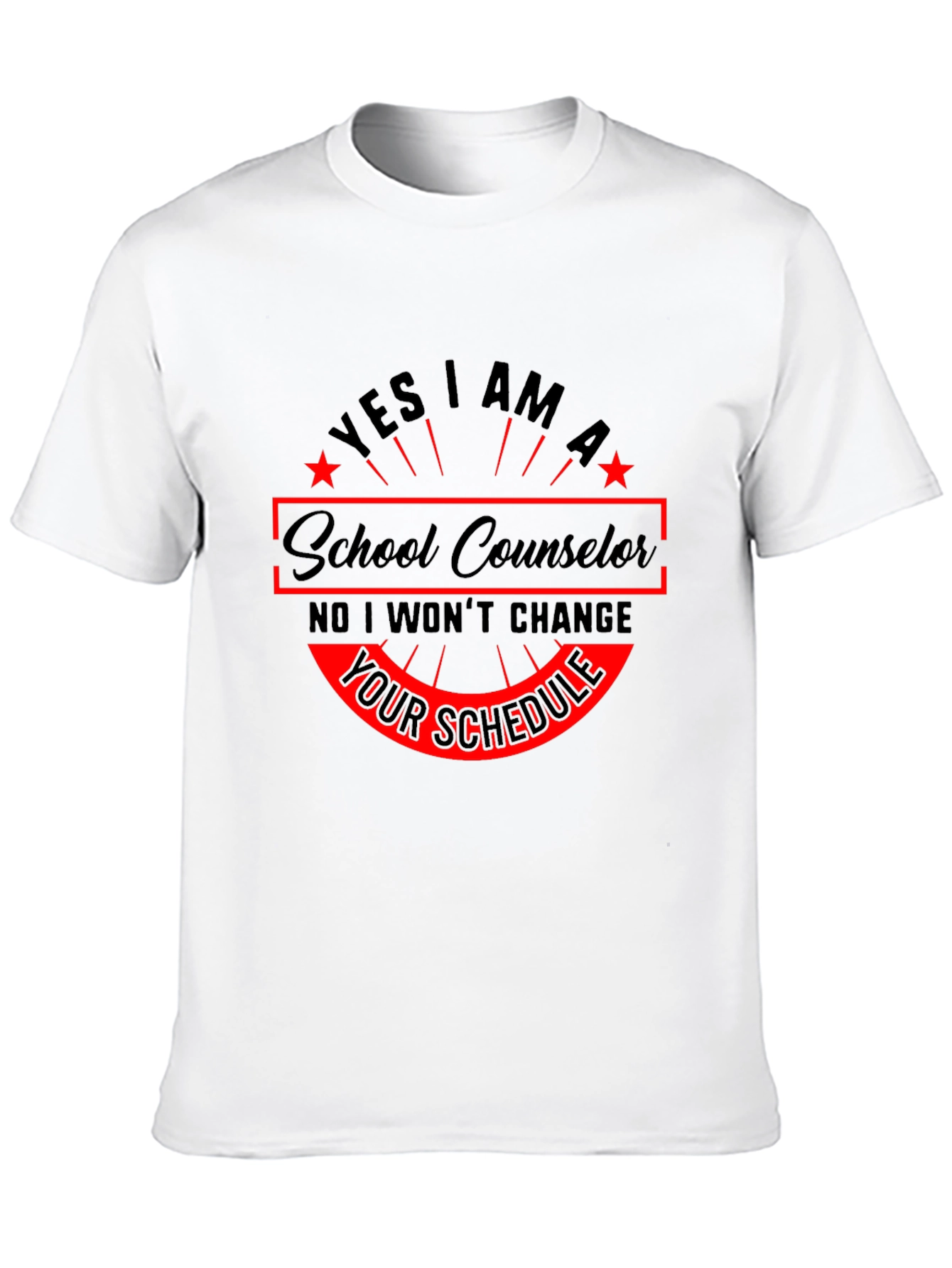 School Counselor T-Shirt - Yes I Am Design