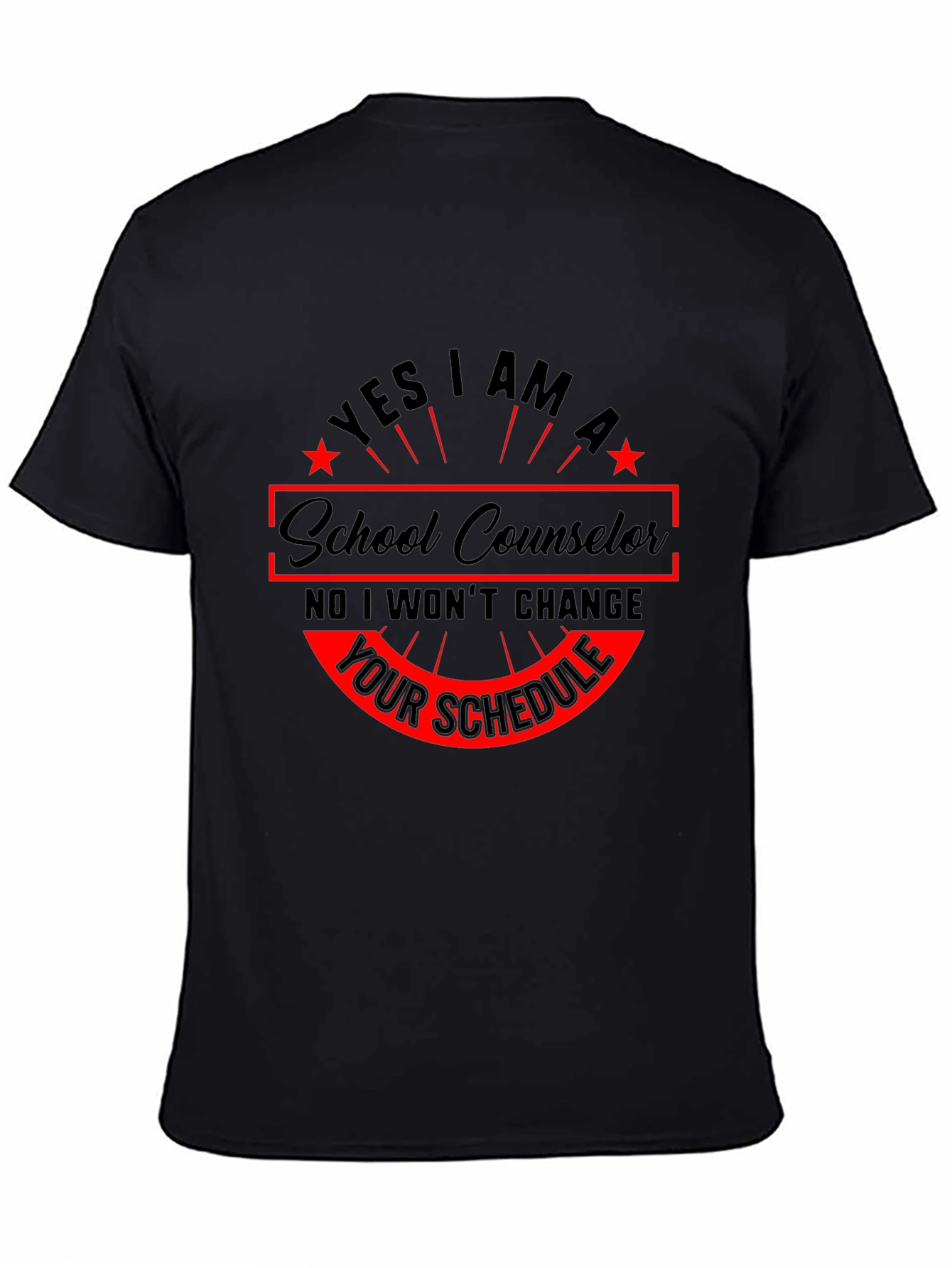 School Counselor T-Shirt - Yes I Am Design