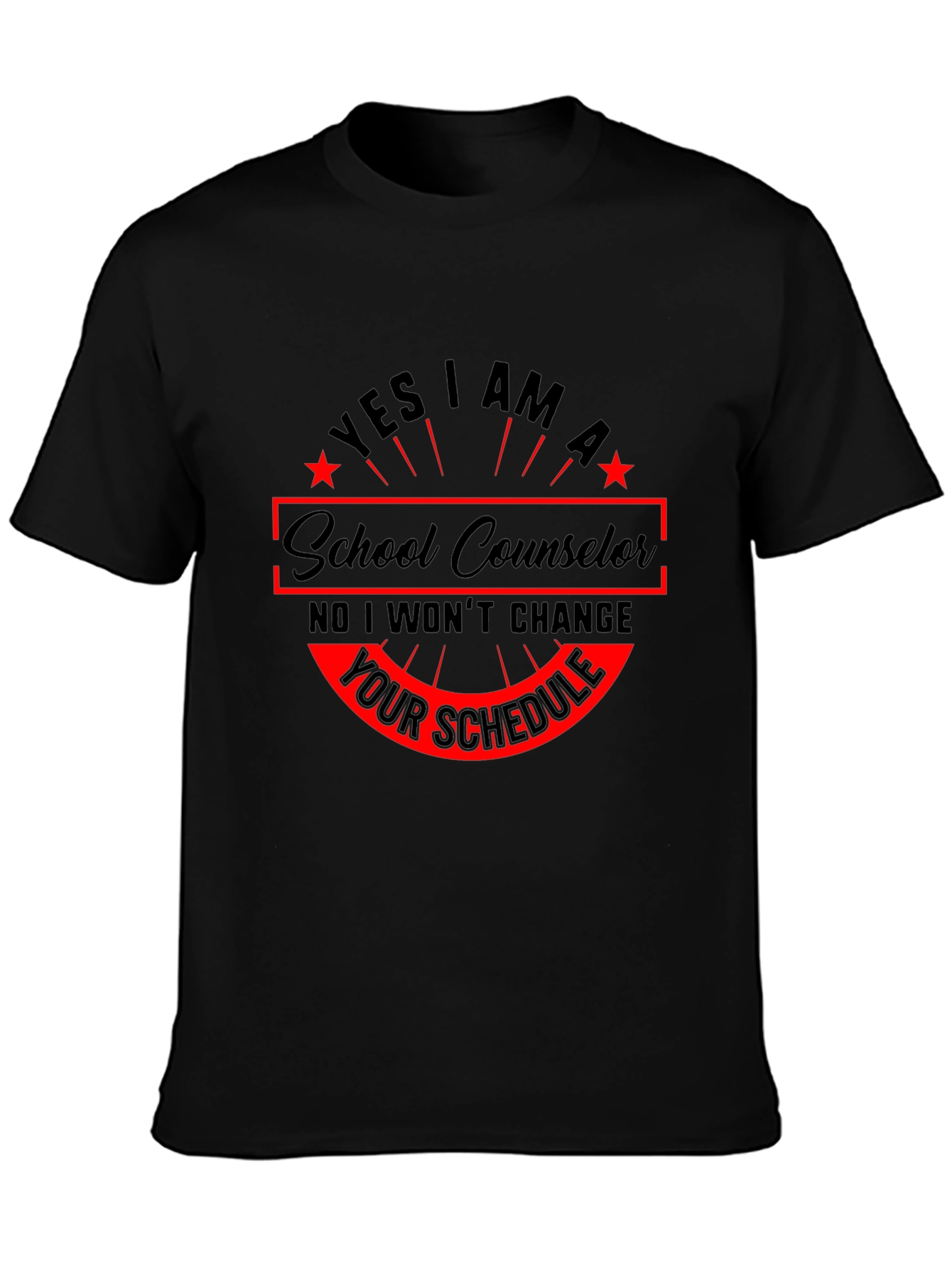 School Counselor T-Shirt - Yes I Am Design