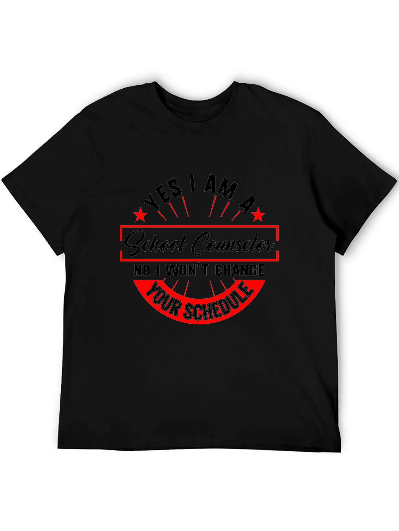 School Counselor T-Shirt - Yes I Am Design