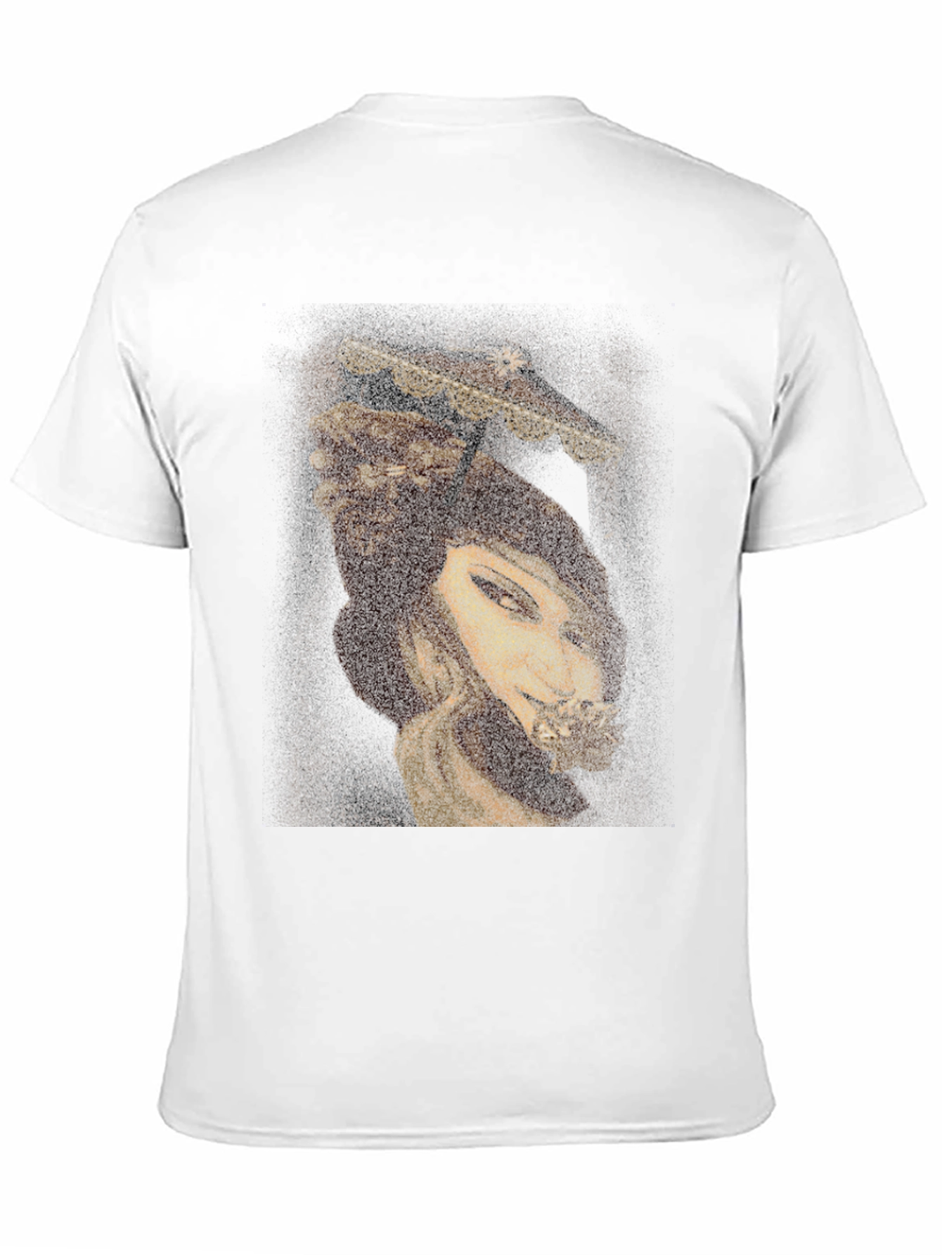 Golden Woman Graphic Tee - Unique Art Print