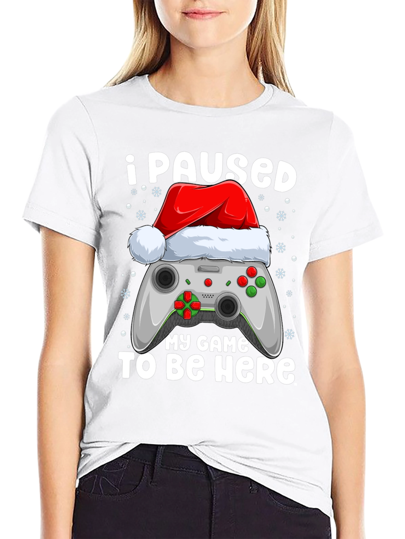 I Paused My Game Christmas T-Shirt