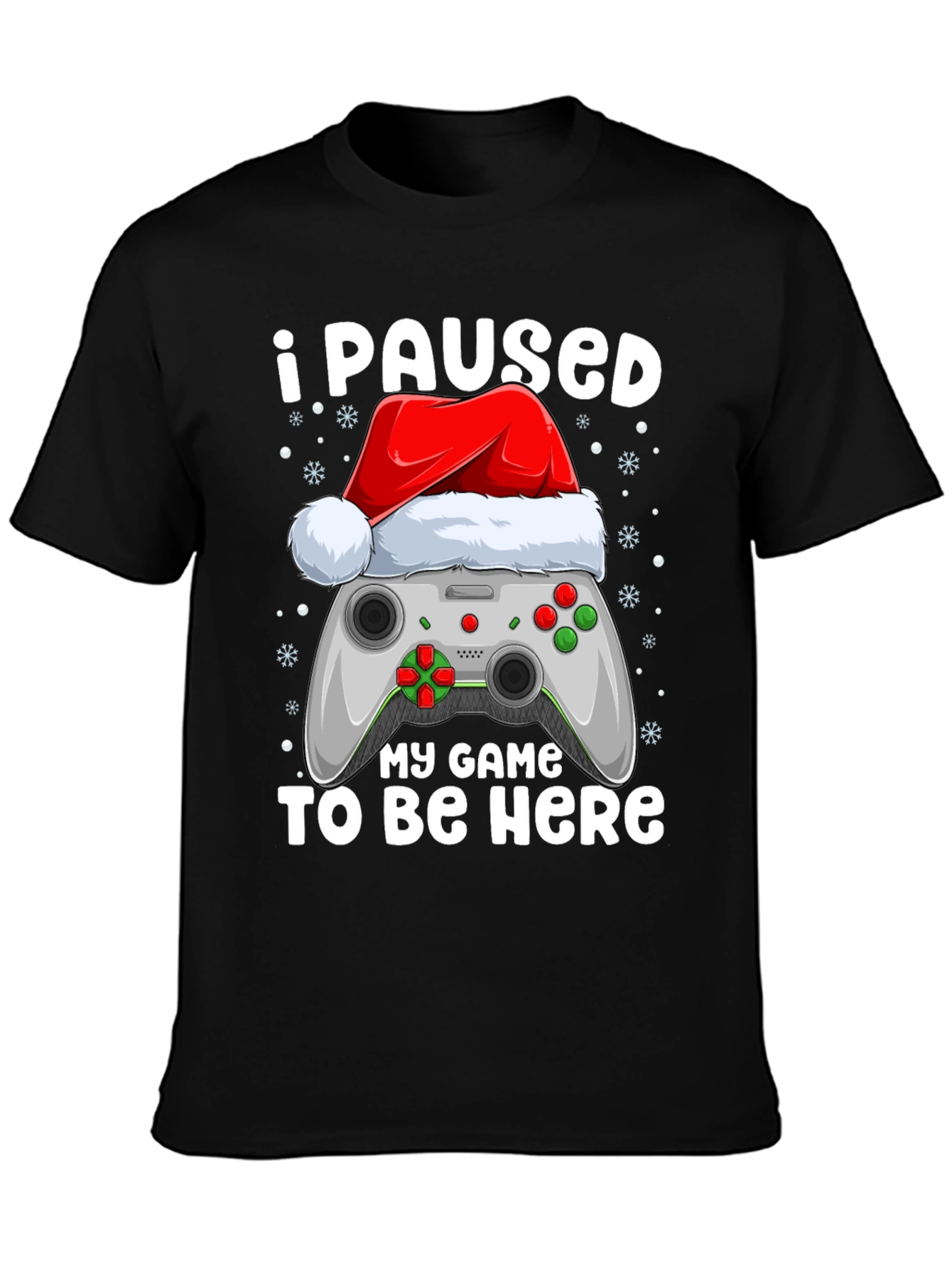 I Paused My Game Christmas T-Shirt