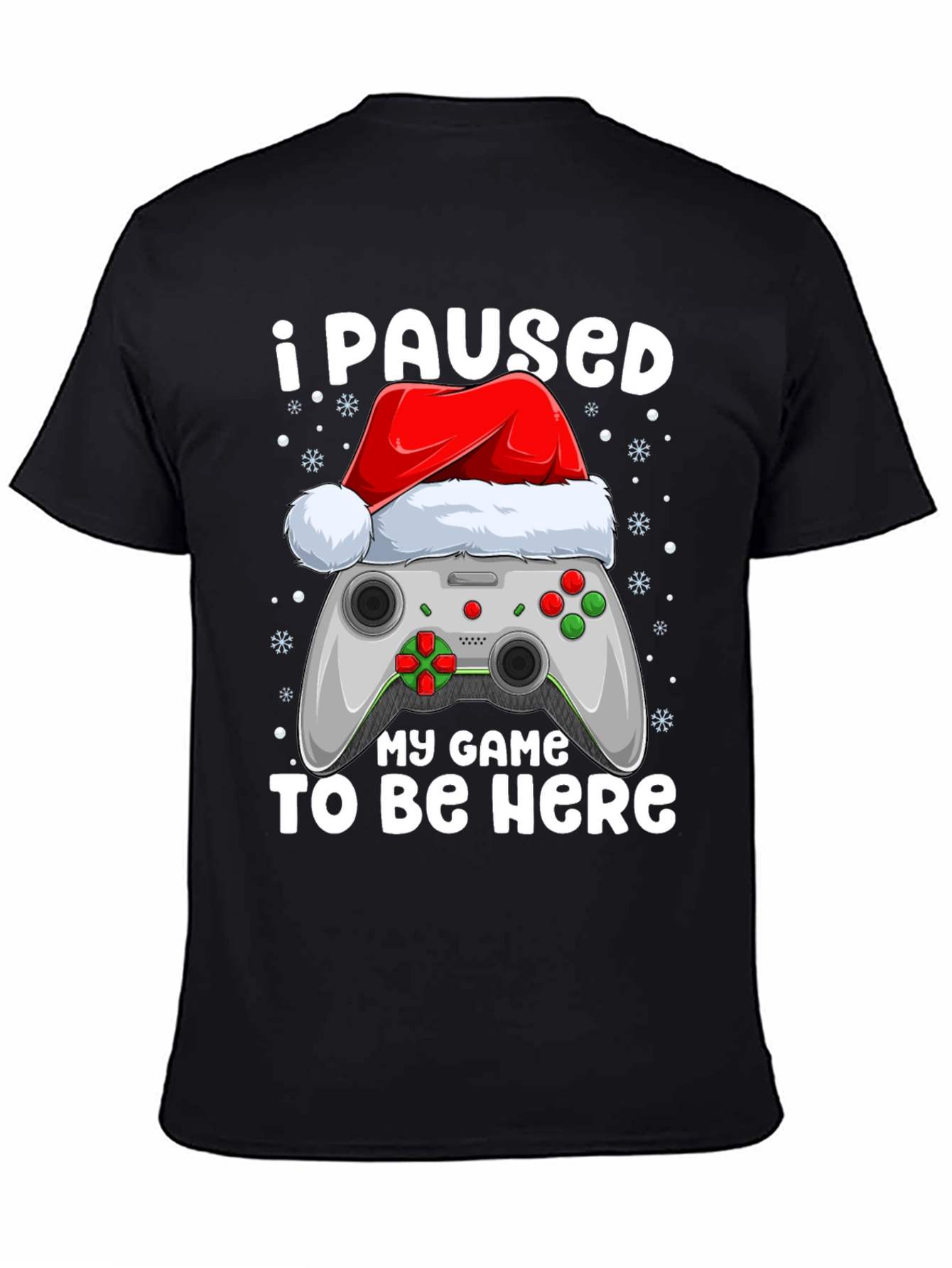 I Paused My Game Christmas T-Shirt