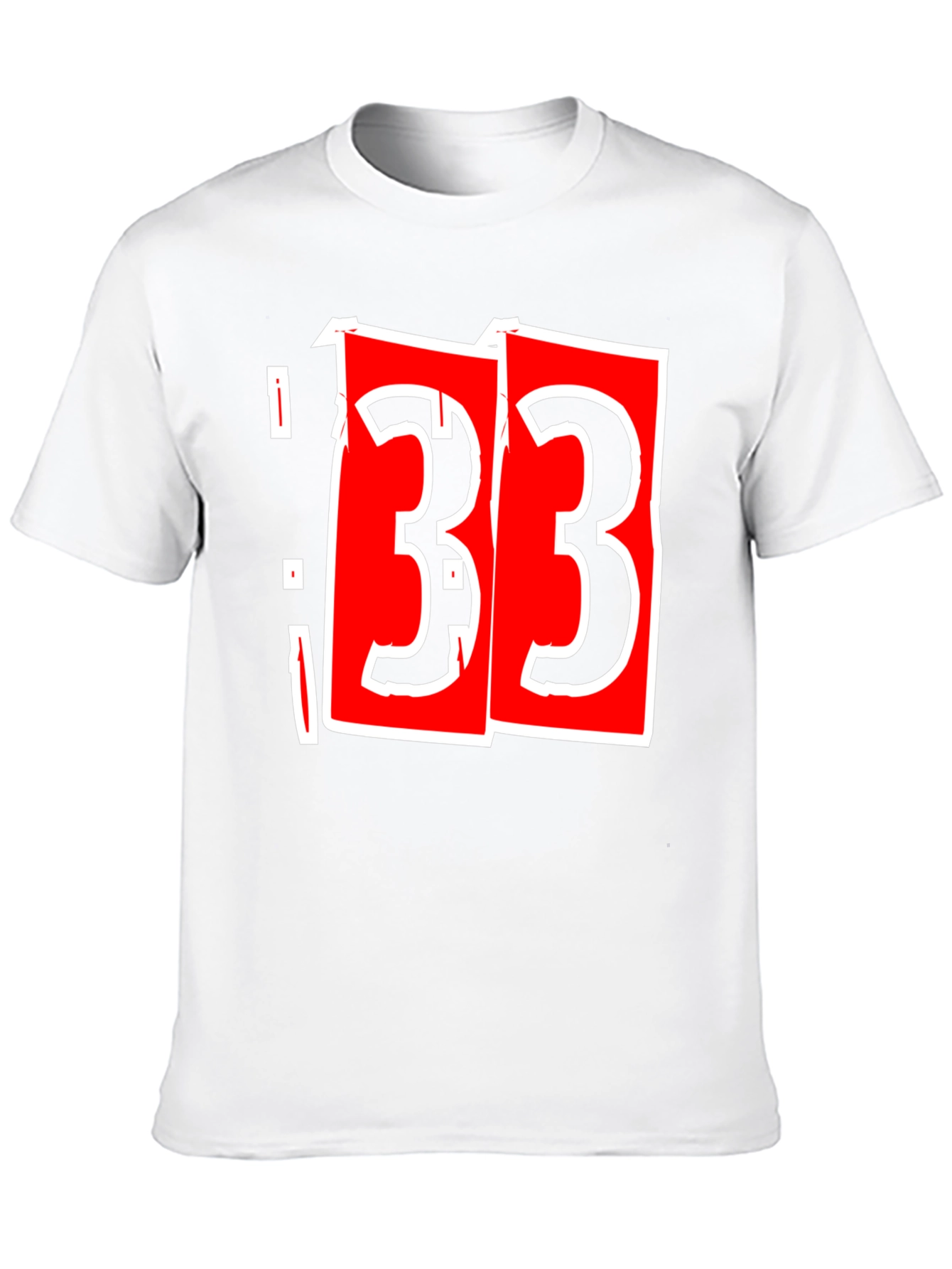 Bold 33 Graphic T-Shirt - Black Cotton Tee