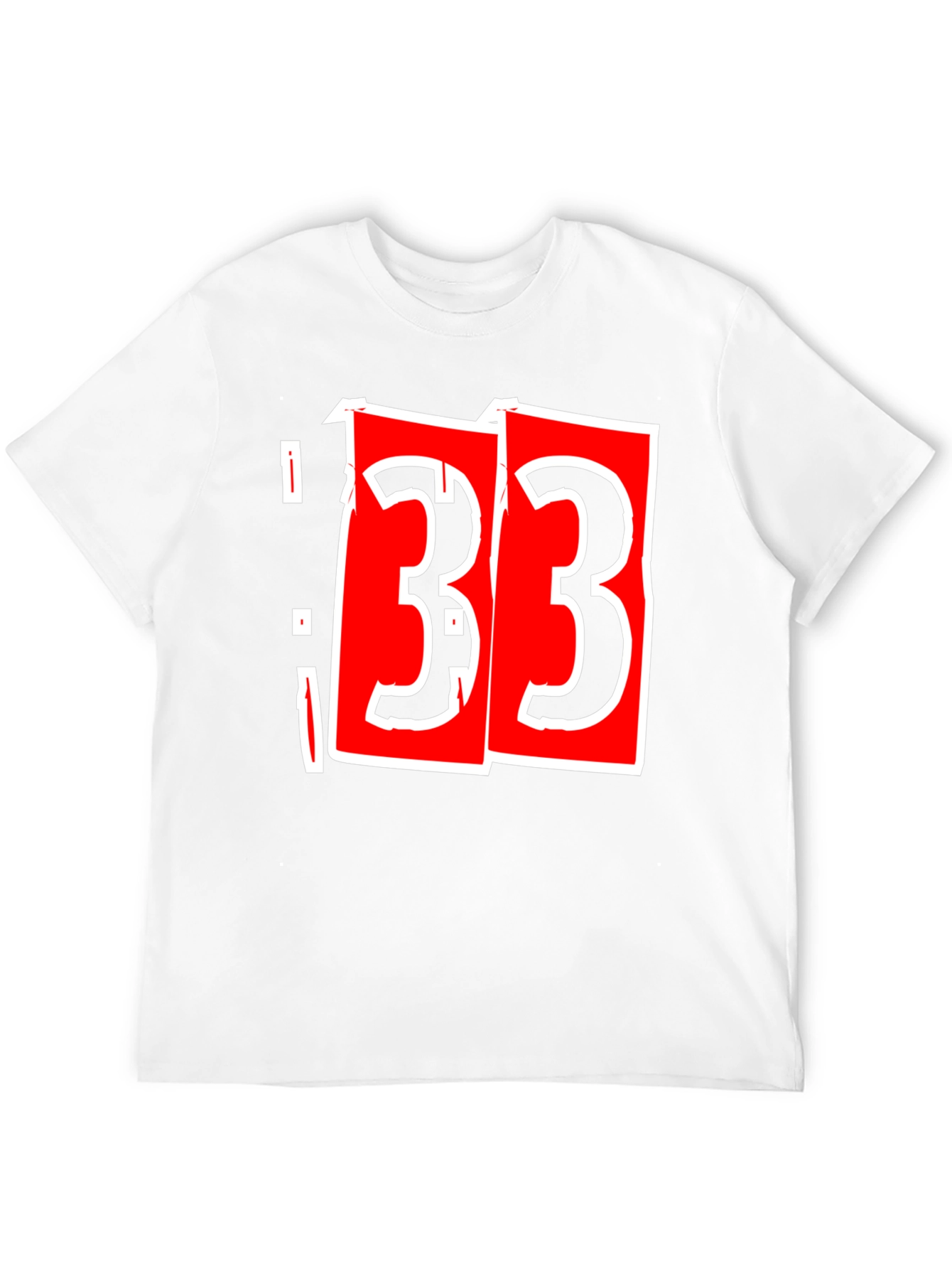 Bold 33 Graphic T-Shirt - Black Cotton Tee