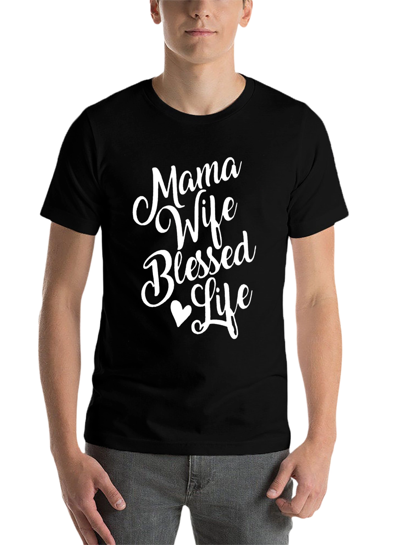 Mama Wife Blessed Life Graphic Tee
