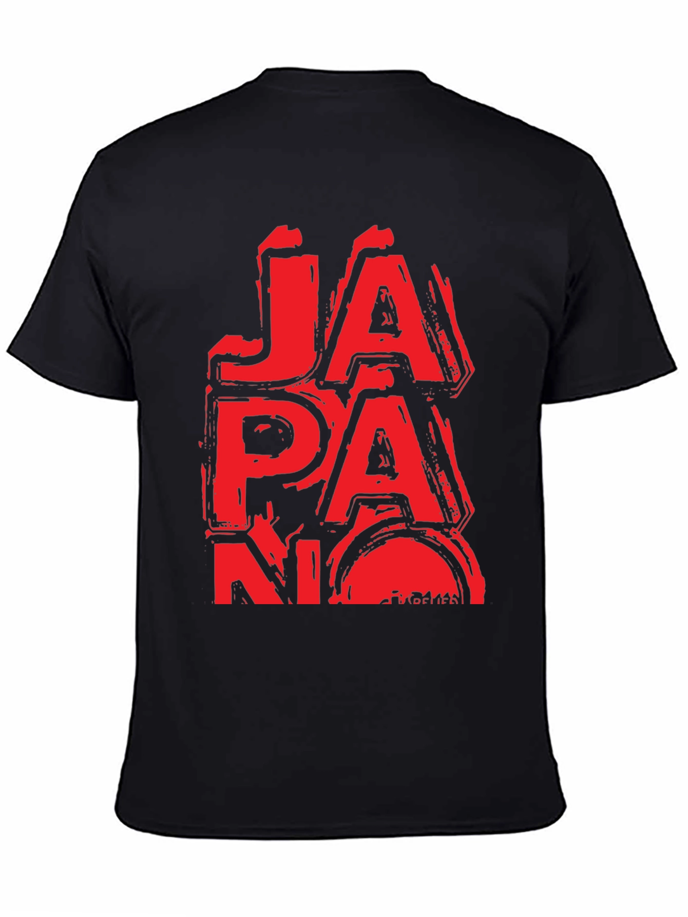 Red Japan Graphic T-Shirt - Grunge Style